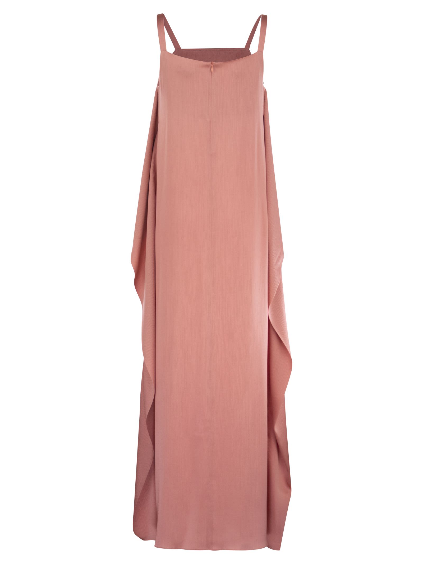 Shop Antonelli Silk Blend Dress In Antique Rose