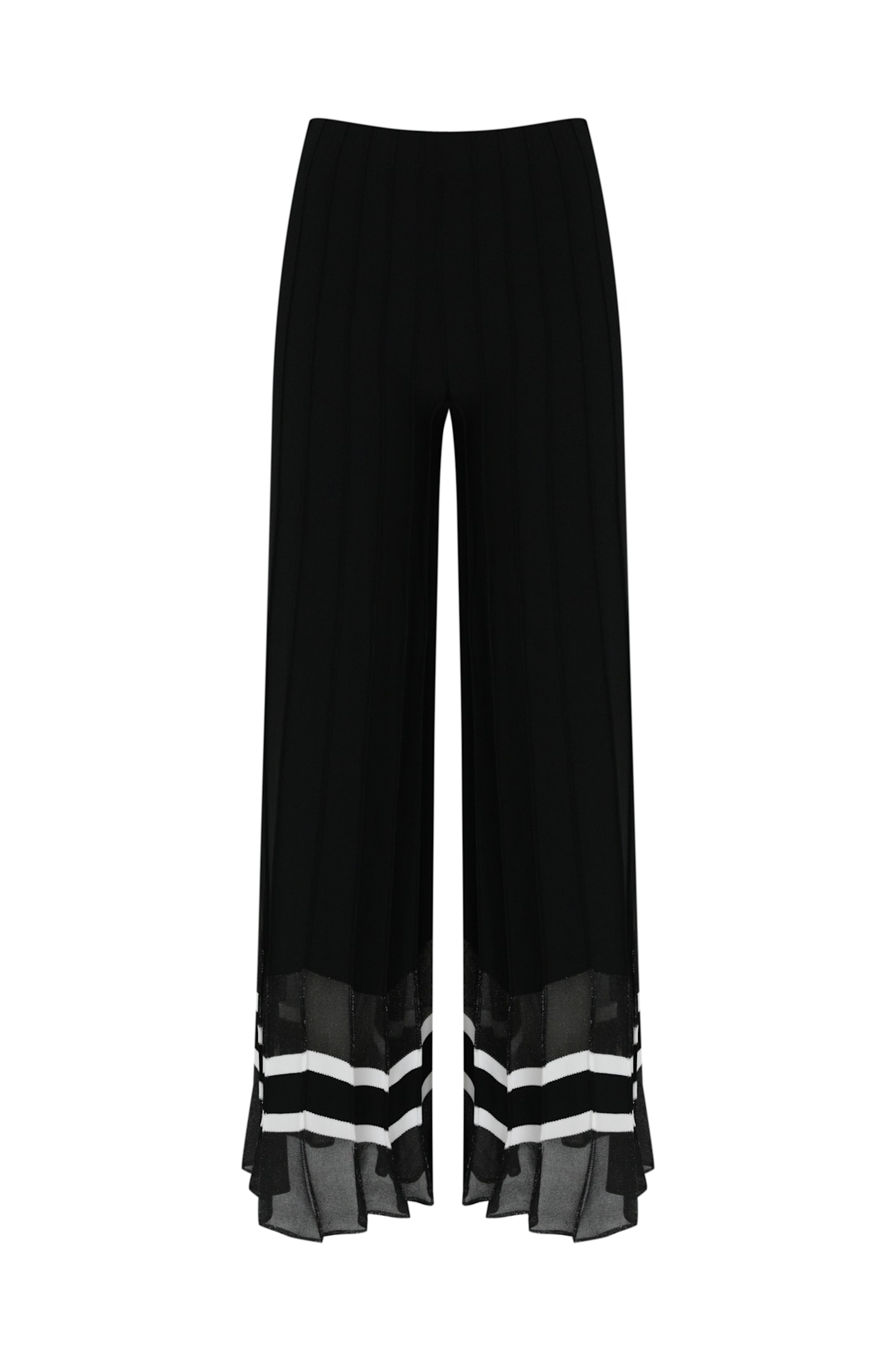 D. Exterior Viscose And Lurex Trousers