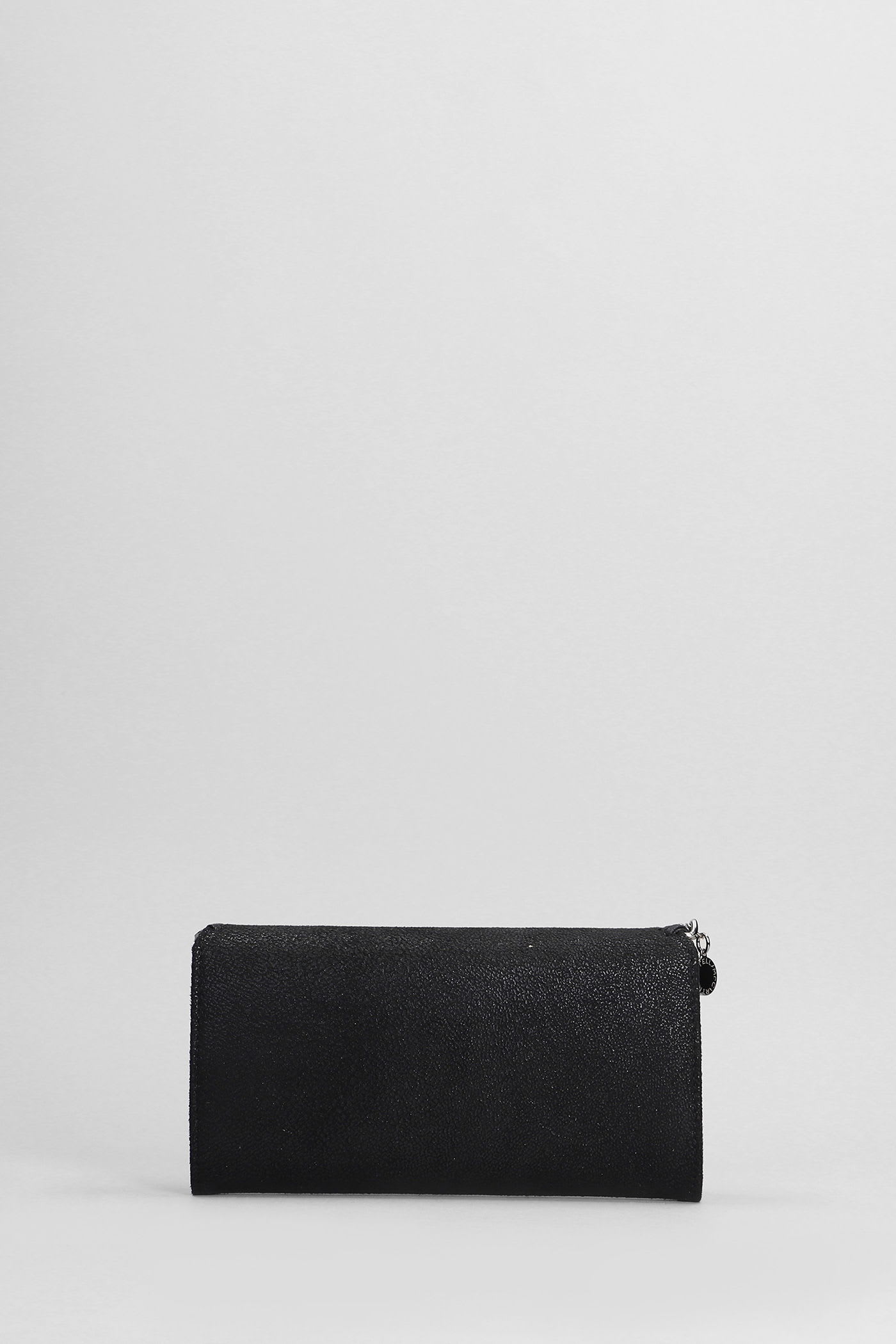 Stella Mccartney Falabella Wallet In Black Polyester In Black