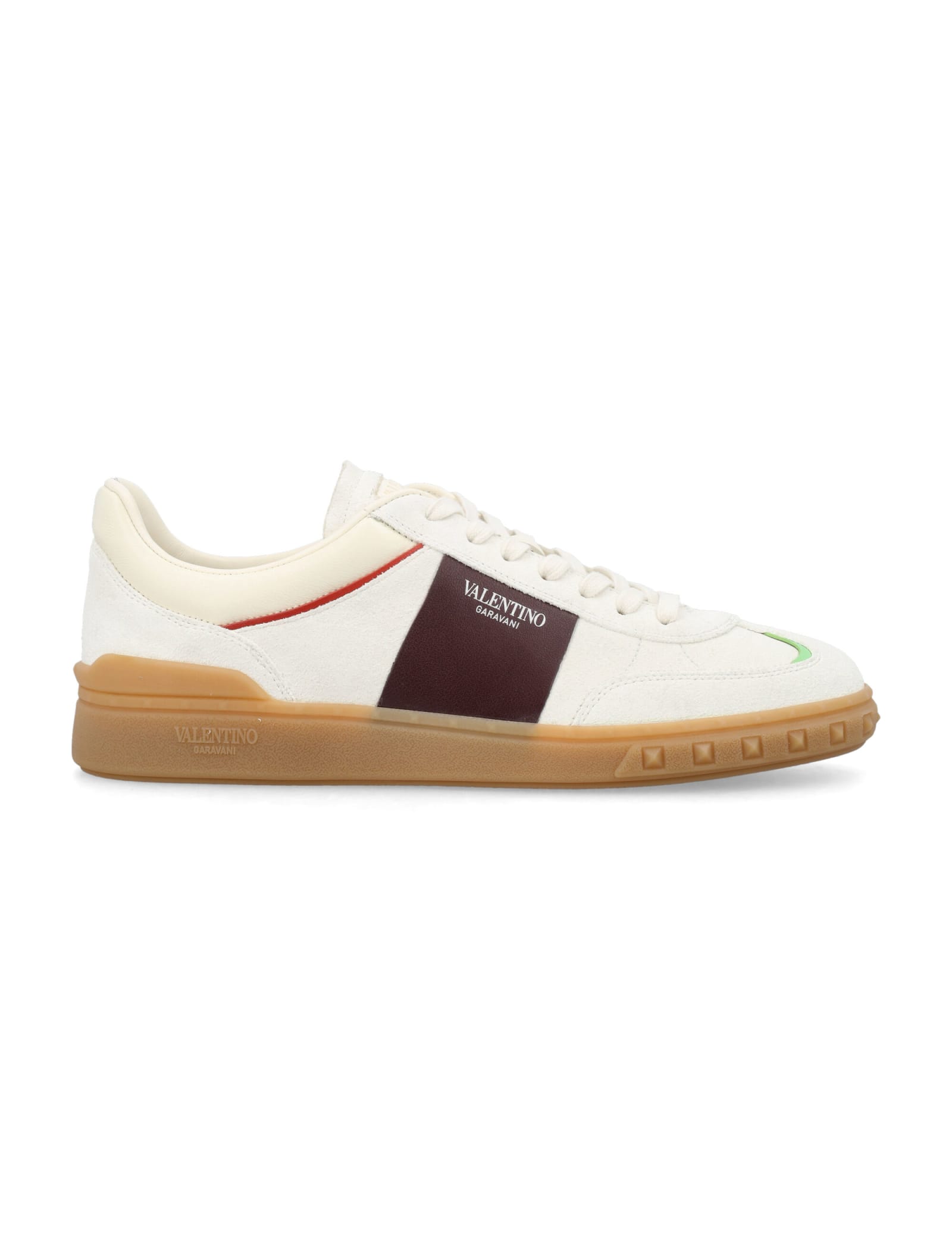 Shop Valentino Upville Low Top Sneakers In Ivory