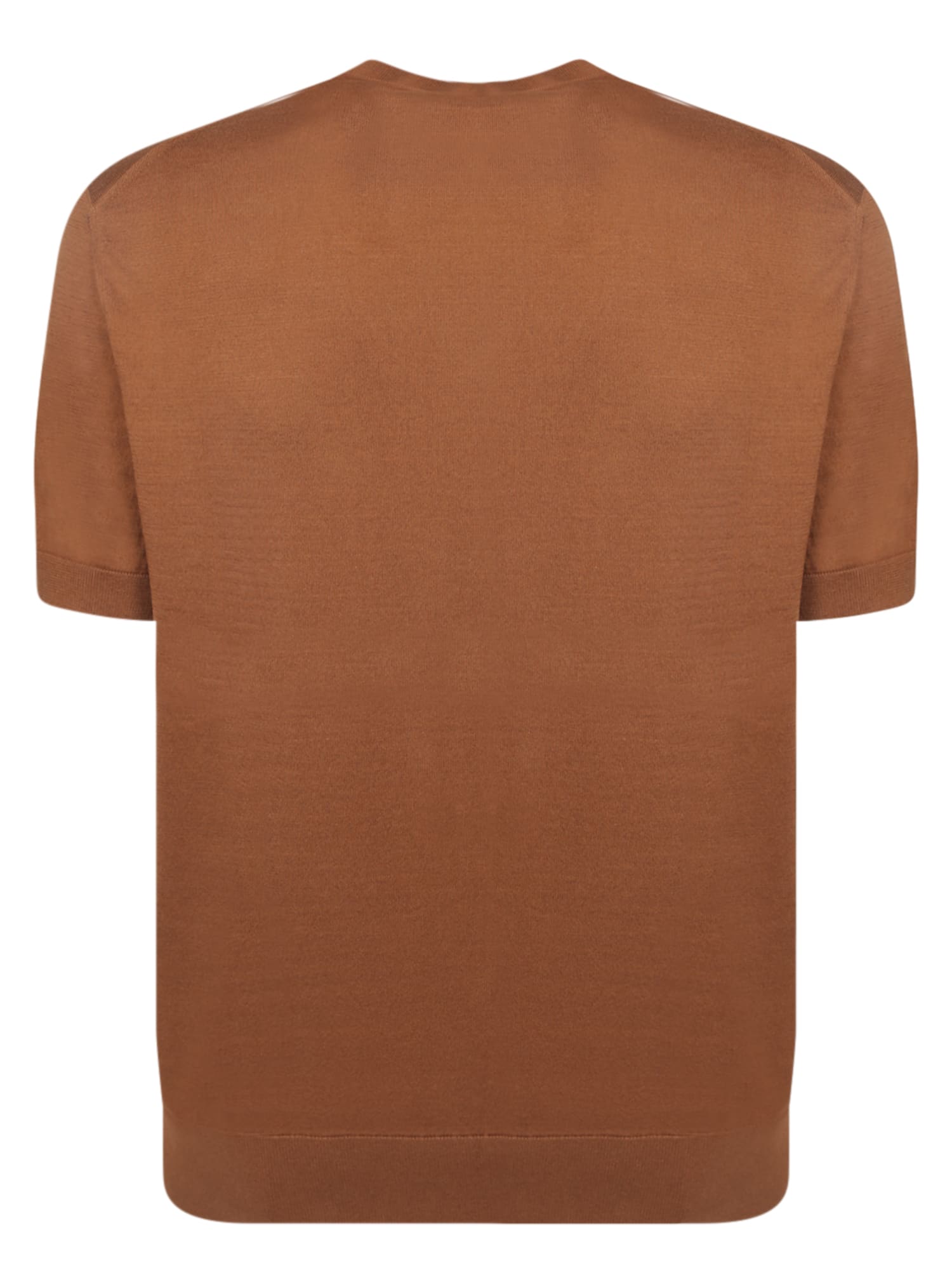 Shop Zegna Cotton T-shirt In Brown