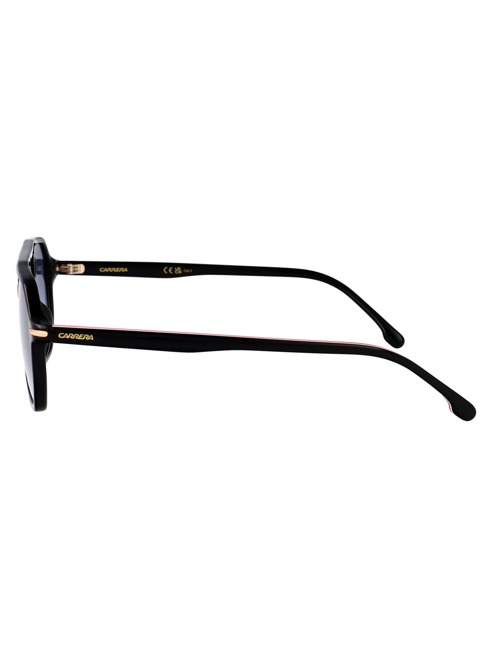 Carrera Black Gold Acetate Sunglasses In Black