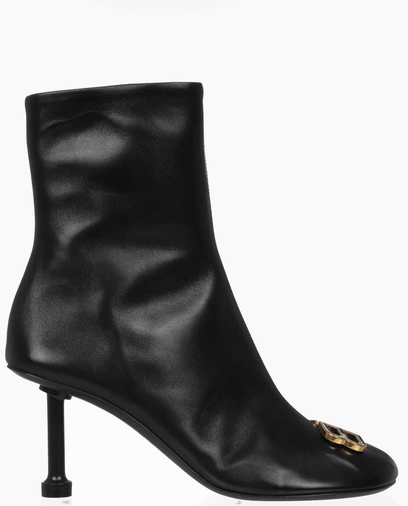 Balenciaga Groupie Ankle Boot In Smooth Leather In Black