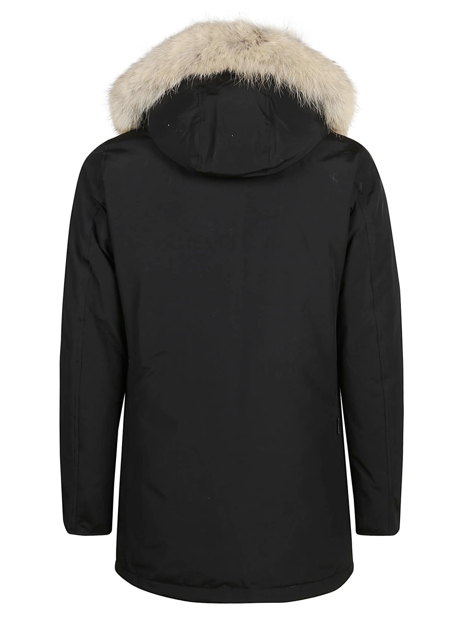 Shop Woolrich Arctic Detachable Fur Parka In Blk Black