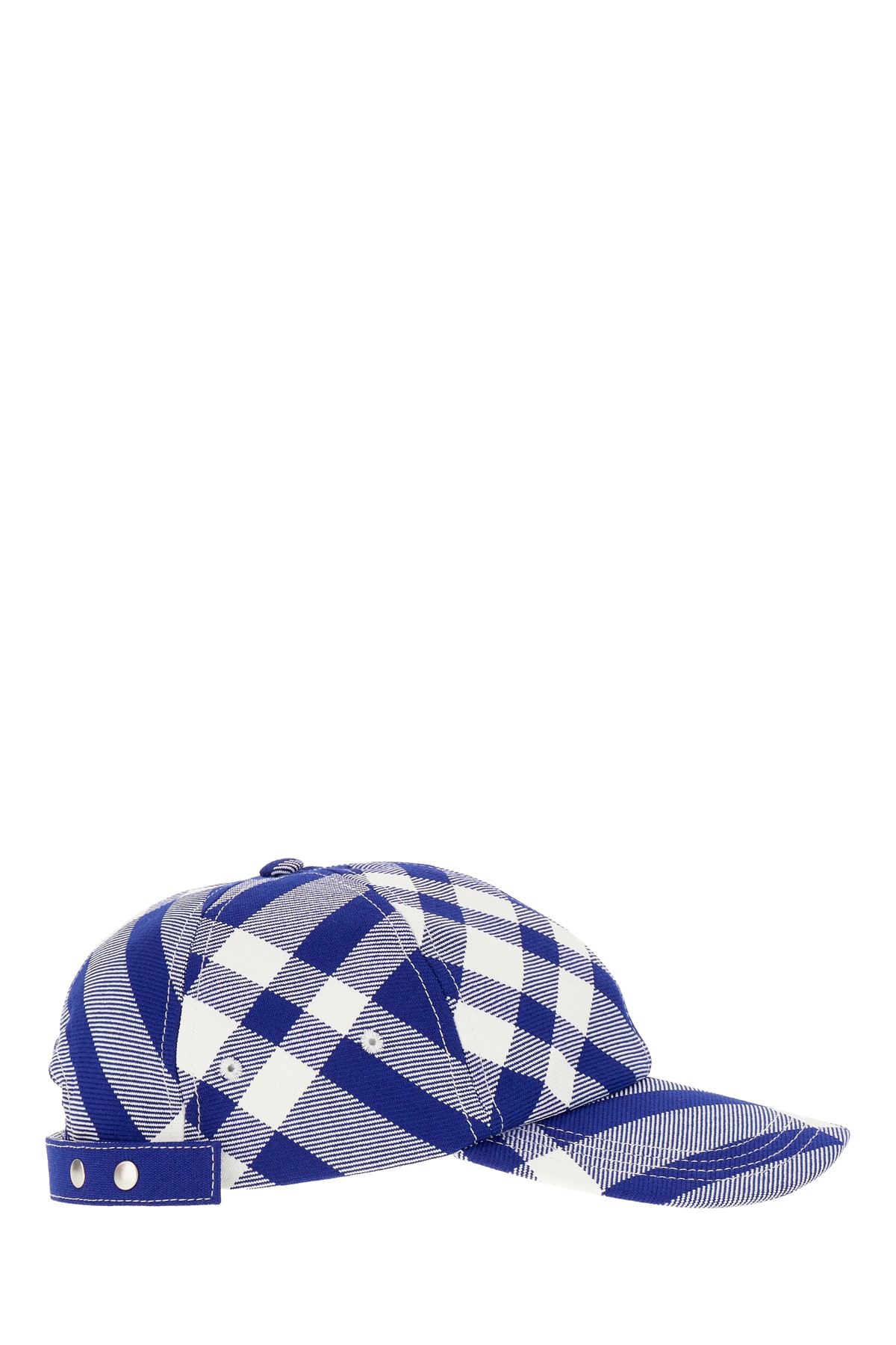 Shop Burberry Embroidered Polyester Blend Baseball Cap In Knight Ip Check