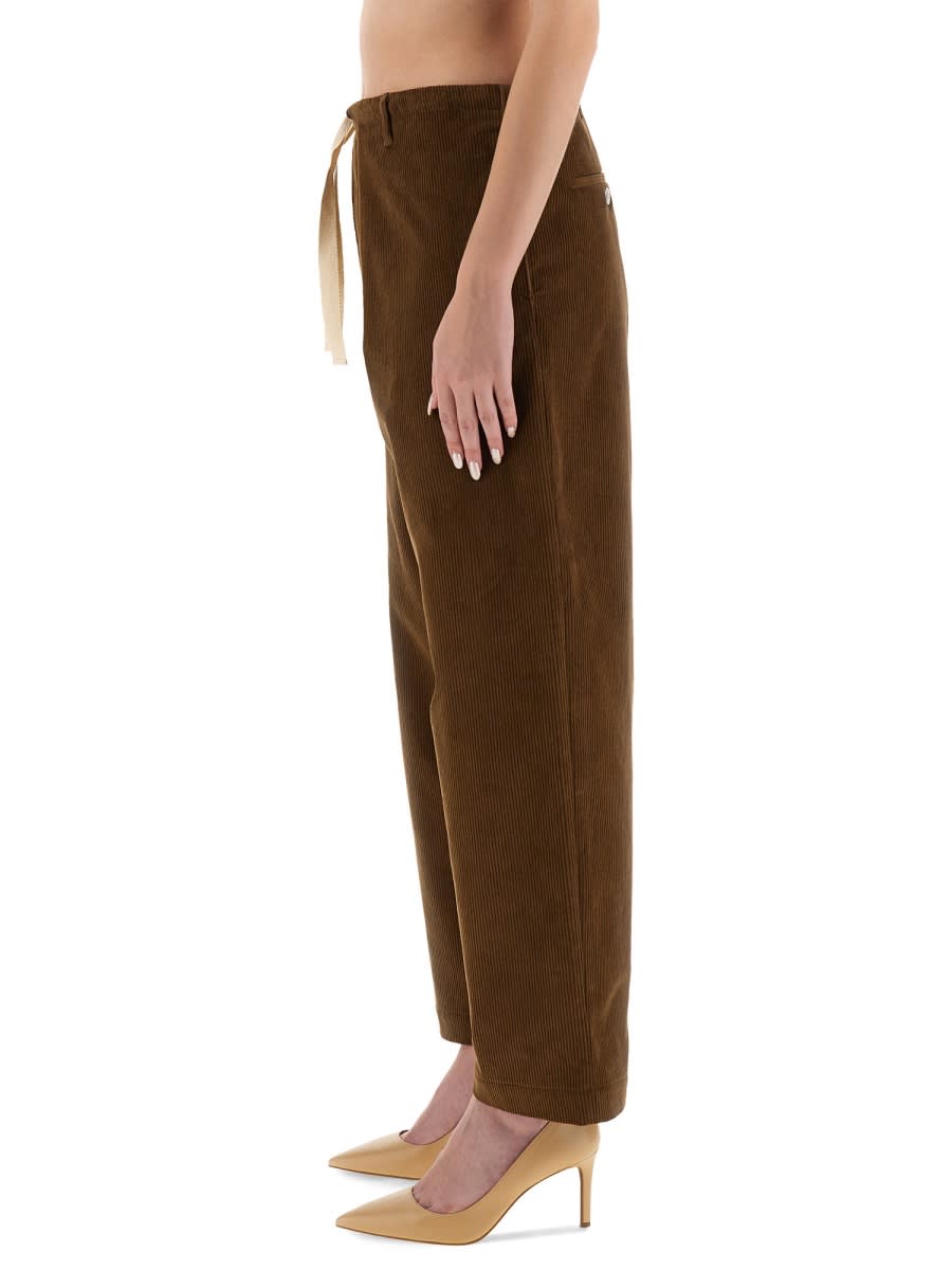 Moschino Corduroy Pants In Brown