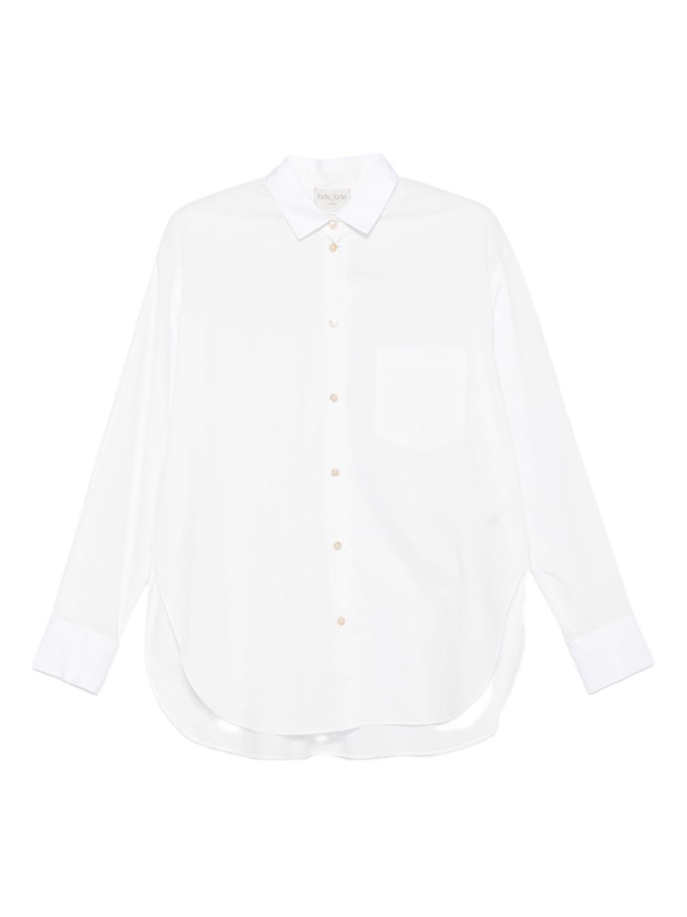 Forte Forte Cotton Shirt In White