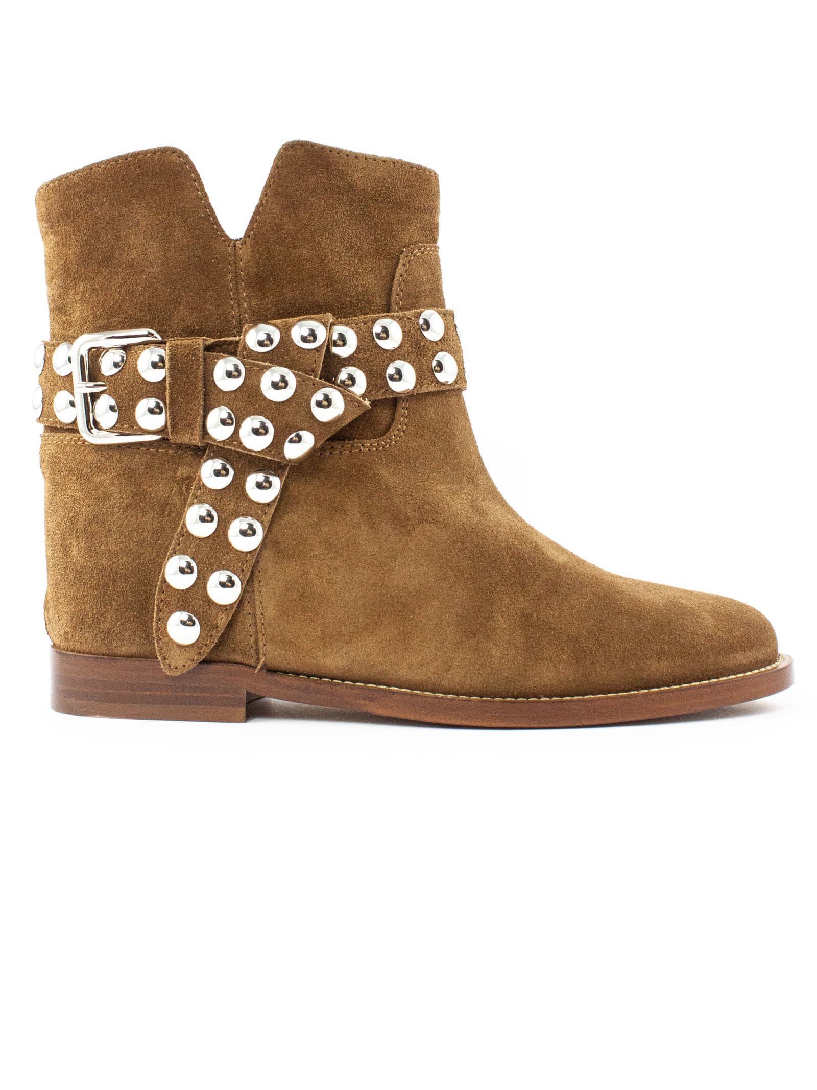 Via Roma 15 Brown Suede Ankle Boot