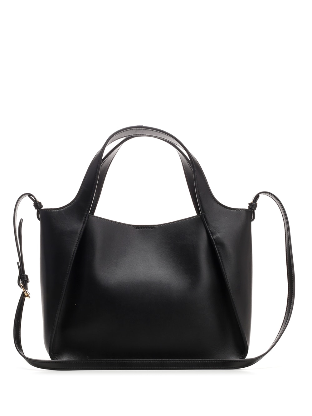 Shop Stella Mccartney Stella Logo Faux Leather Tote Bag In Black