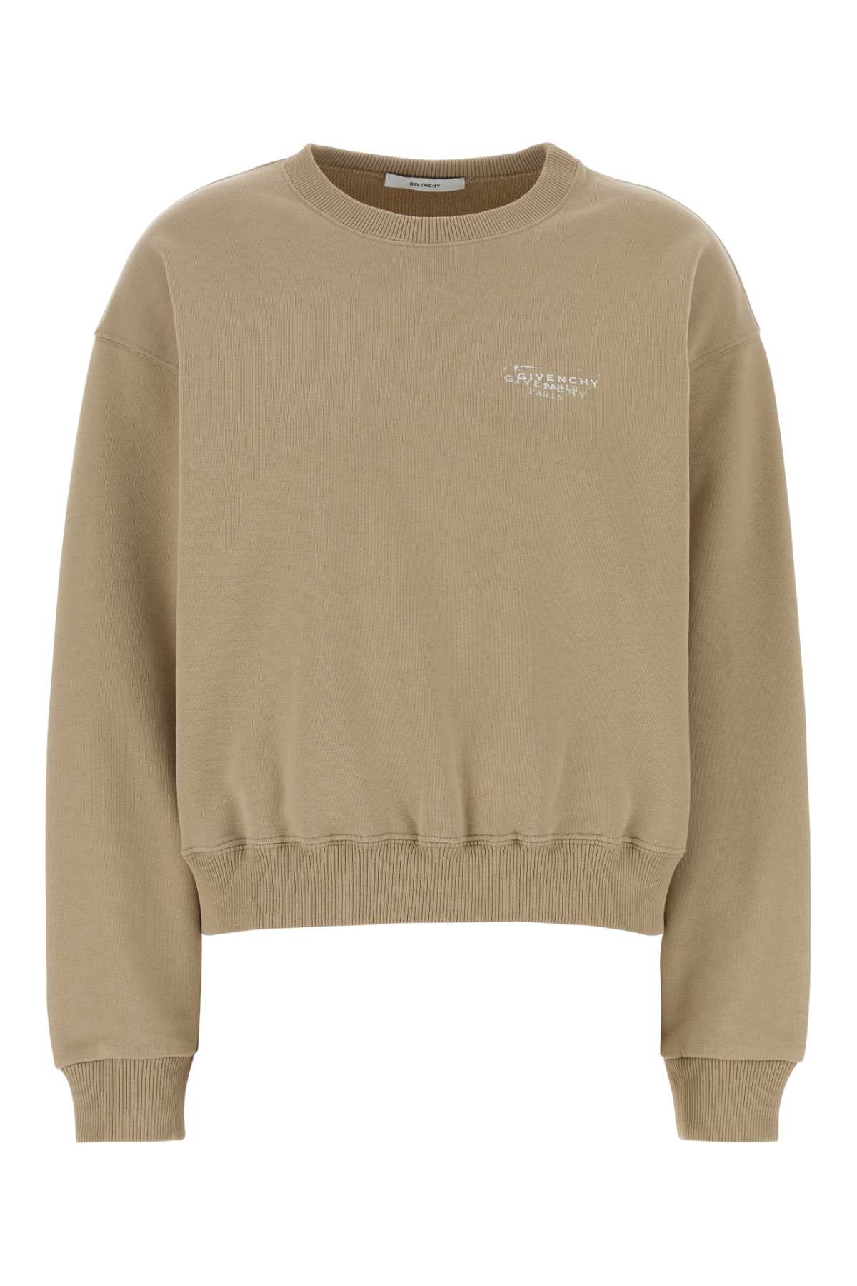Givenchy Beige Cotton Sweatshirt In Brown