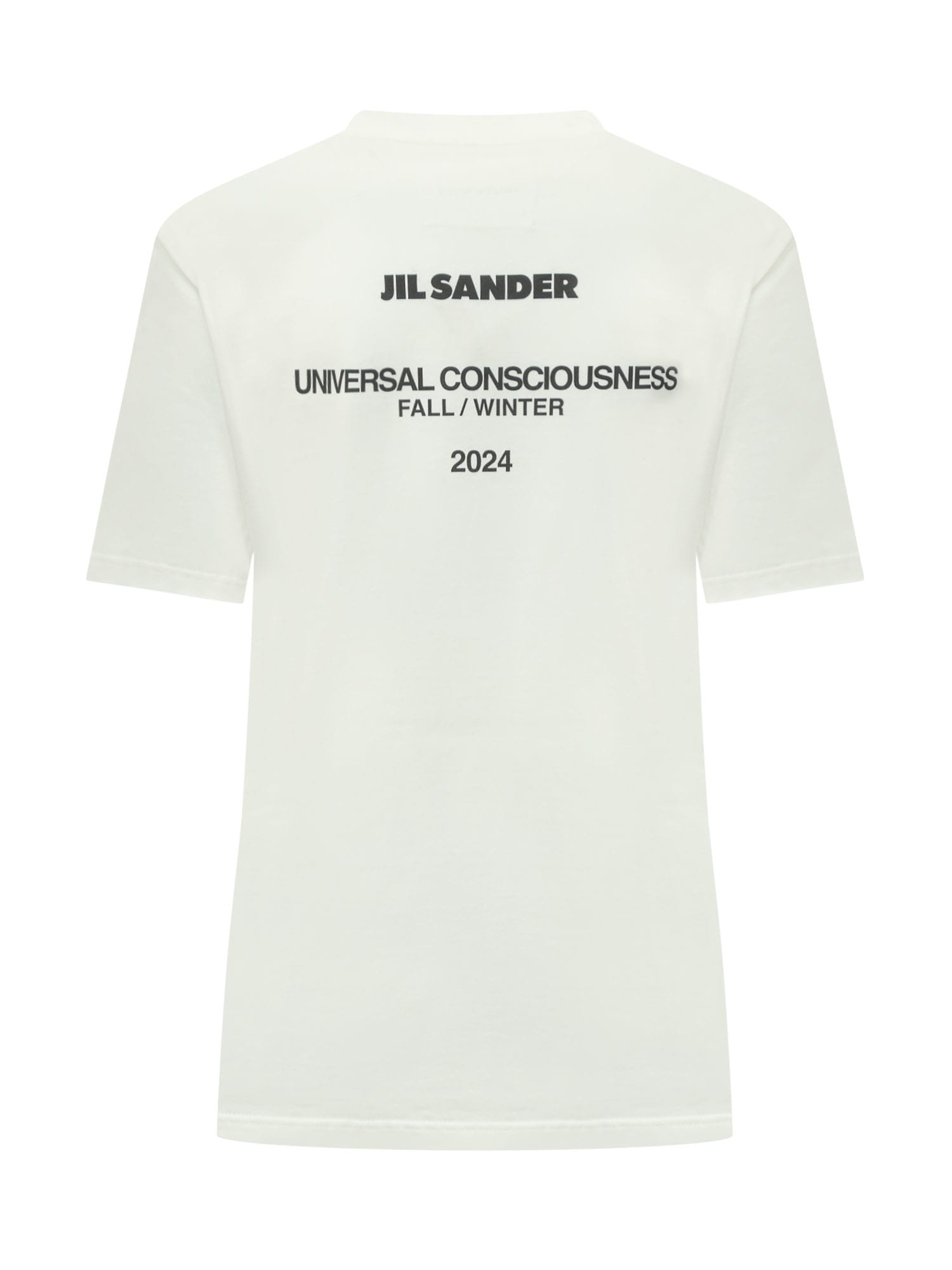 Shop Jil Sander Universal Consciousness T-shirt In Coconut