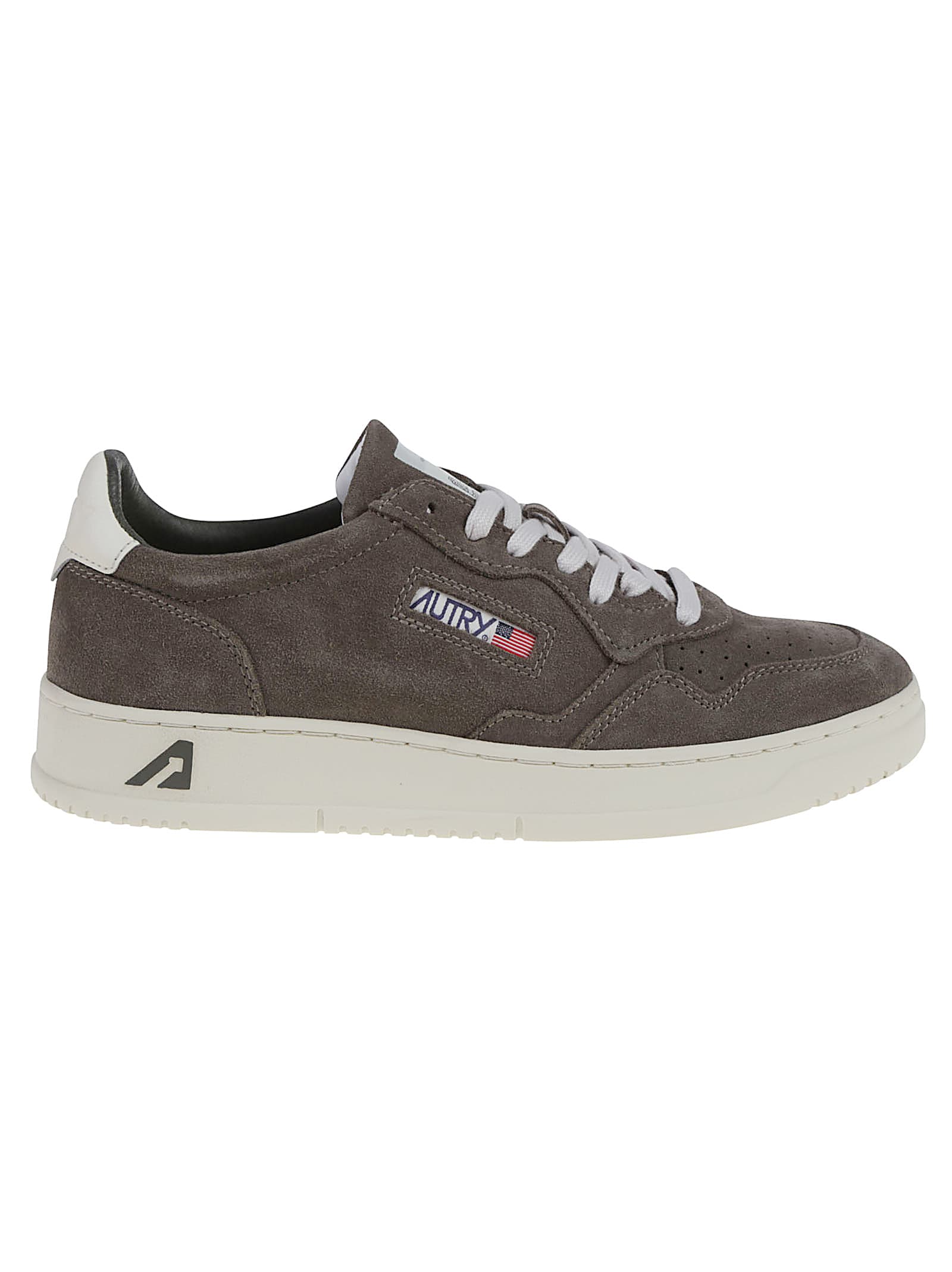 Autry Medalist Low-top Suede Sneakers In Gray