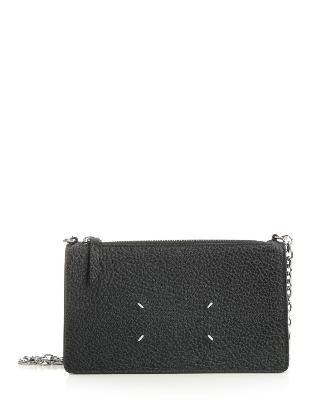 Maison Margiela Wallet With Zip In Black