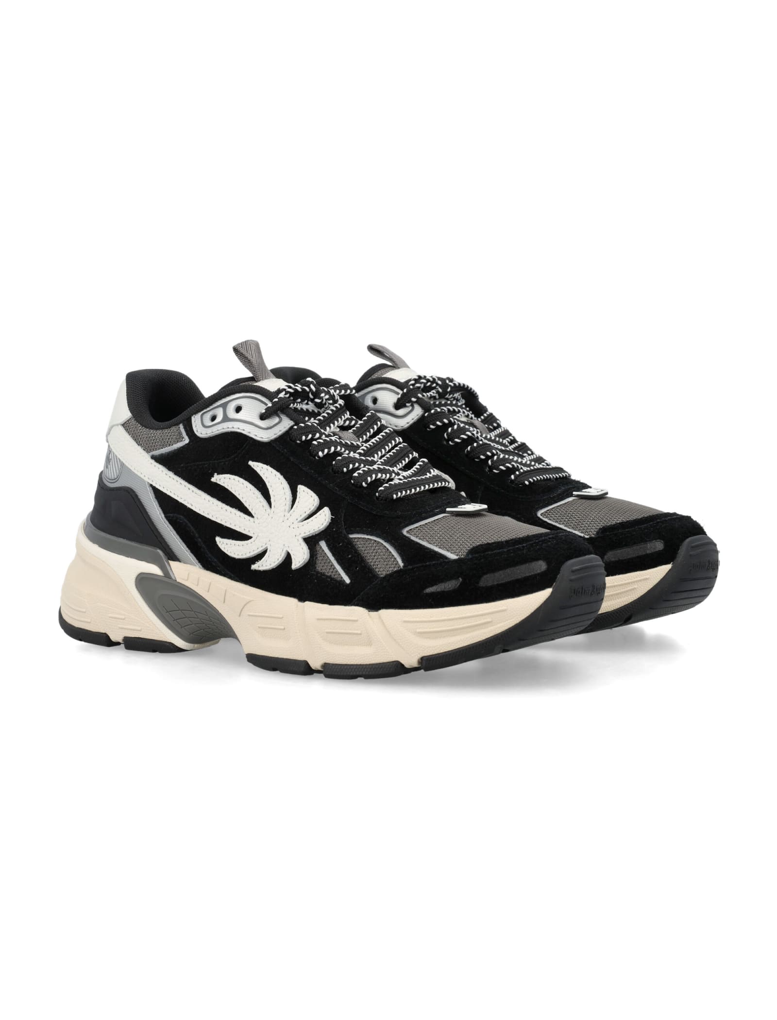 Shop Palm Angels Pa 4 Sneakers In Nero/grigio