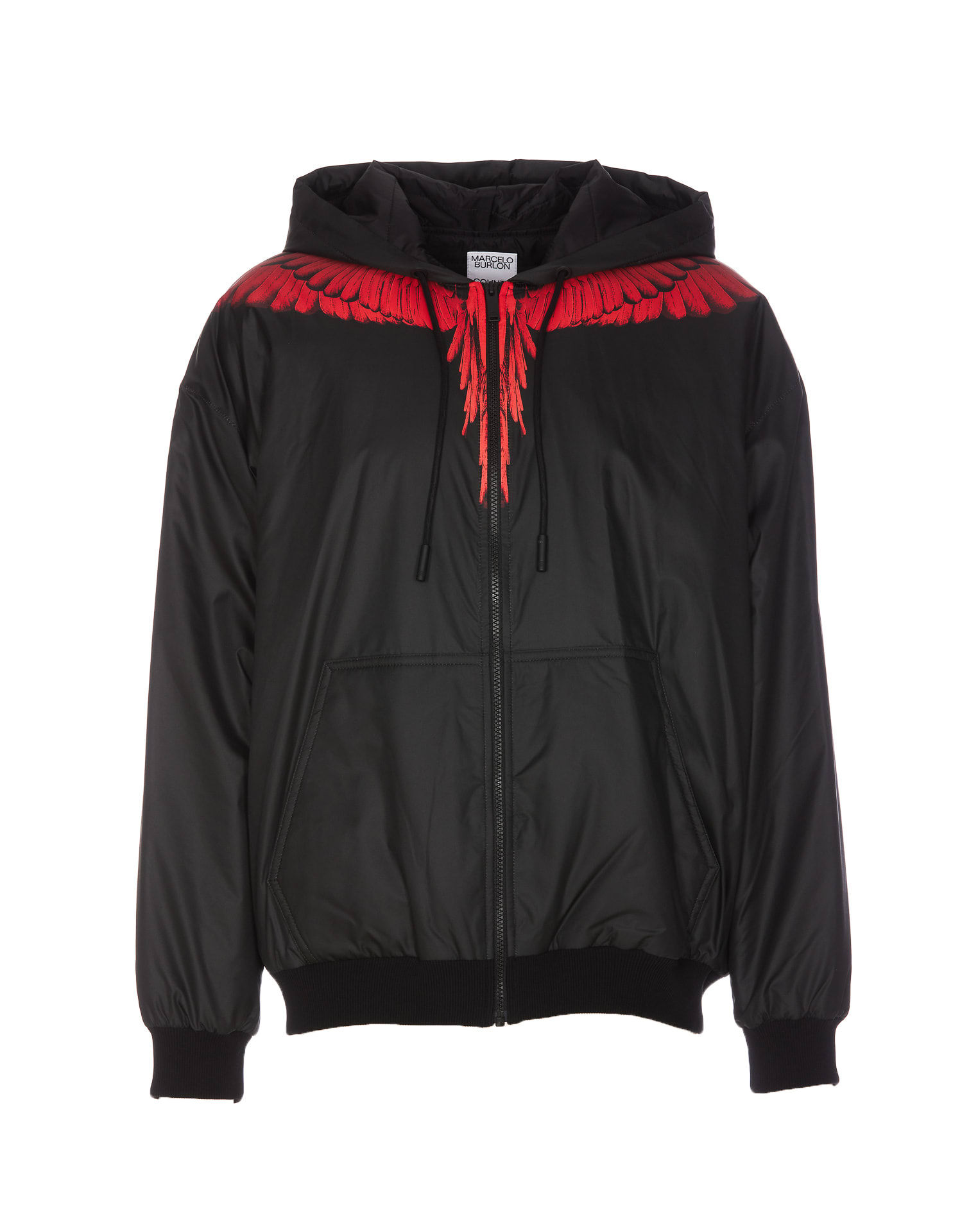 MARCELO BURLON COUNTY OF MILAN ICON WINGS PADDED ZIP HOODIE