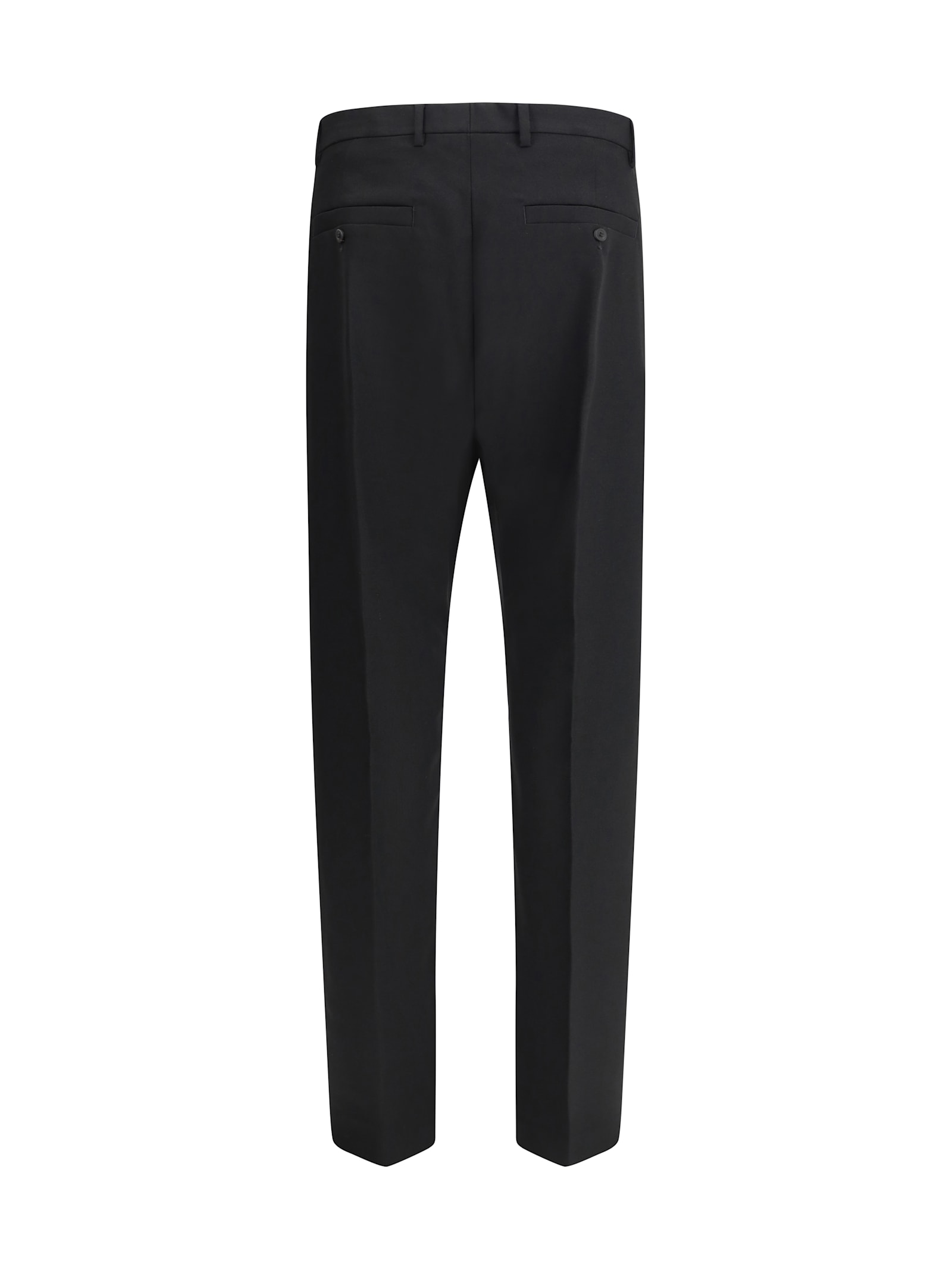 Rick Owens Tailored Geth Wide Leg Virgin Wool Pants In Black