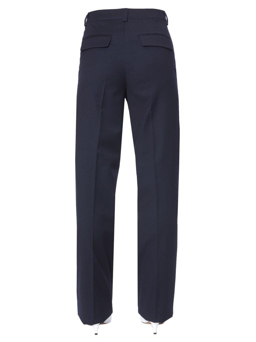 Shop Max Mara Tailored Cone Pants In Blue