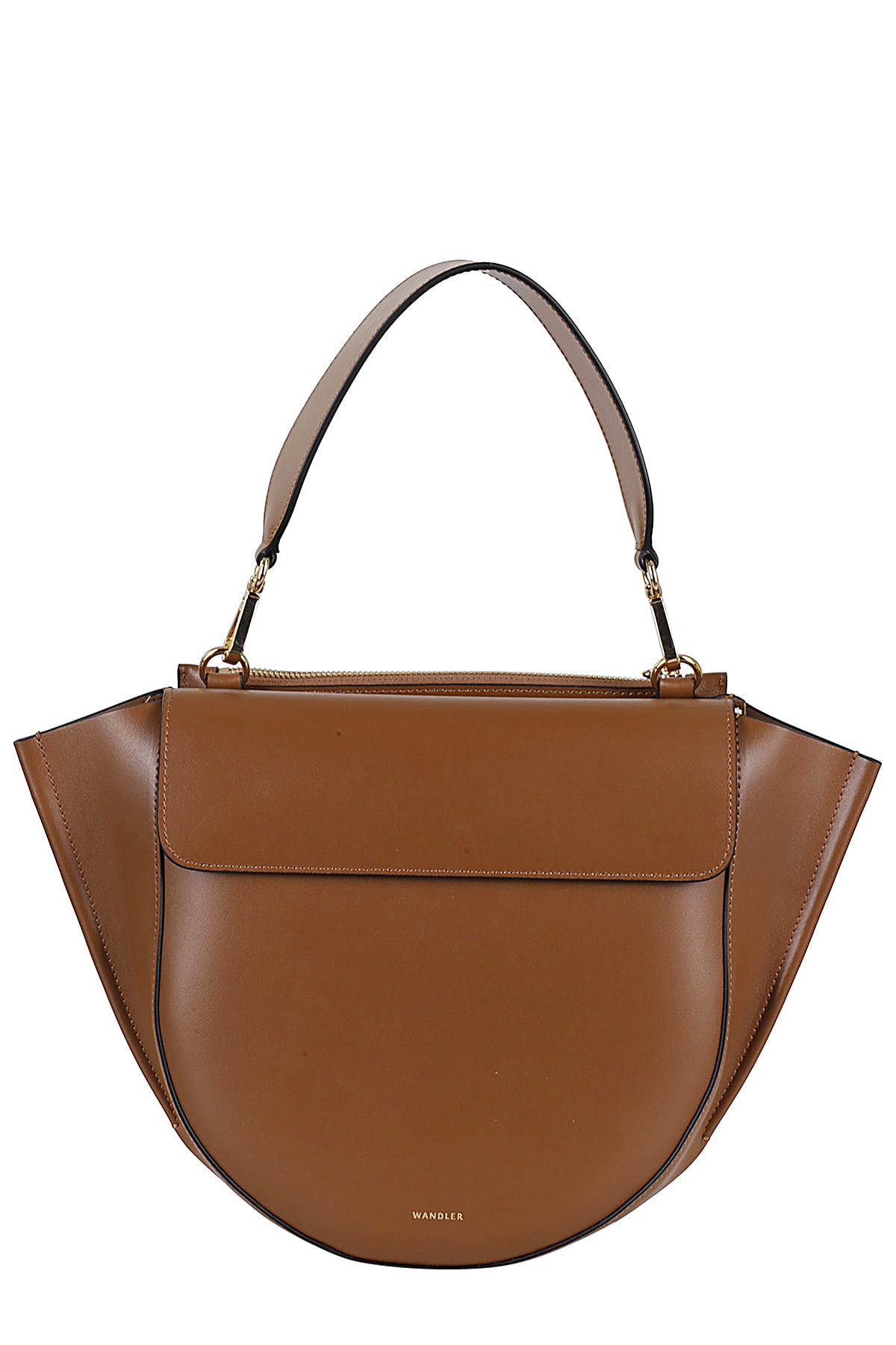 Shop Wandler Hortensia Bag Medium In Saddle