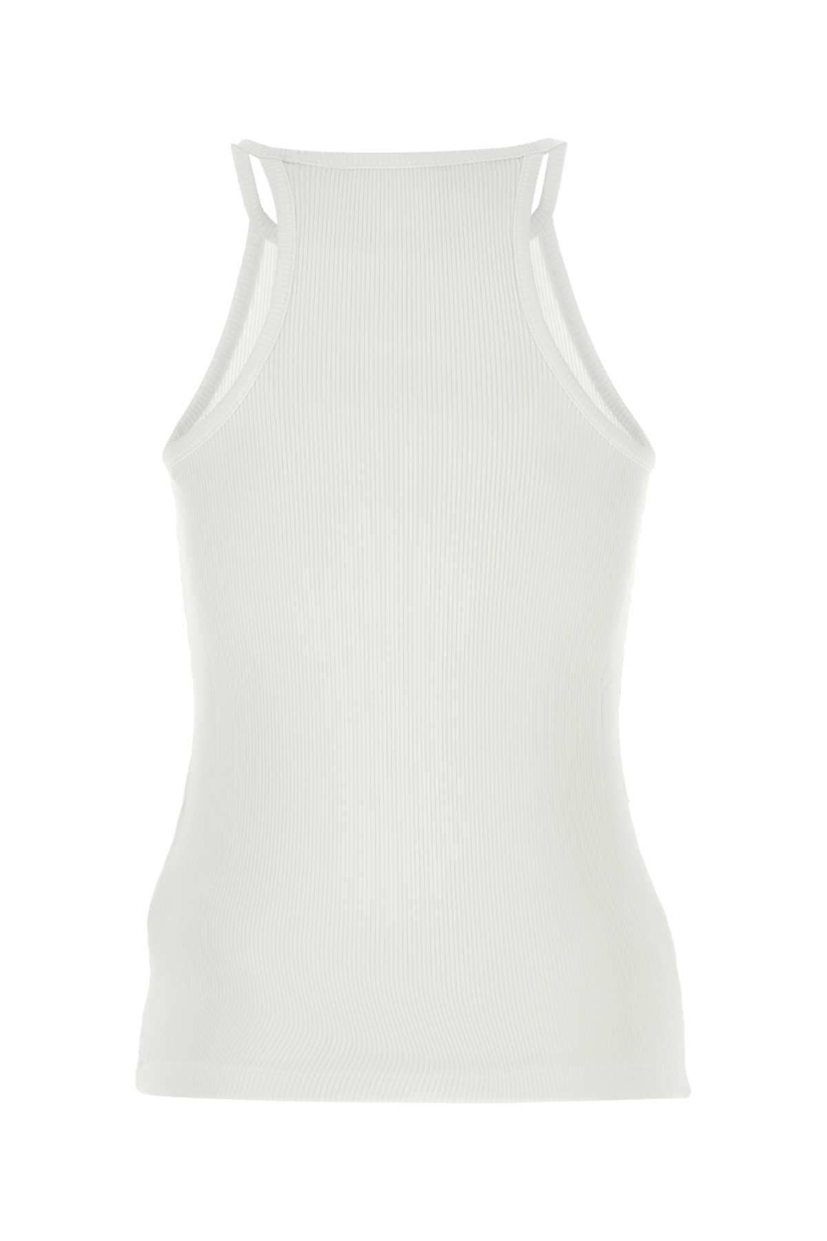 Shop Givenchy White Stretch Viscose Blend Tank Top