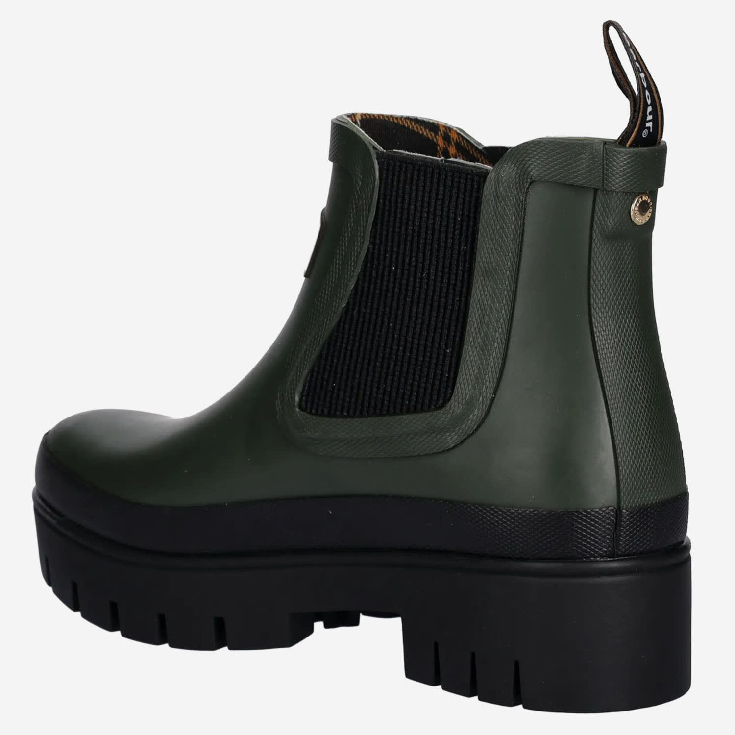 Barbour Halton Waterproof Chelsea Rain Boot In Green