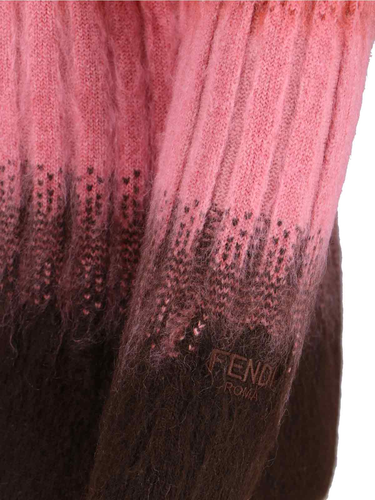 Fendi Mohair And Wool Blend Sweater In Multi