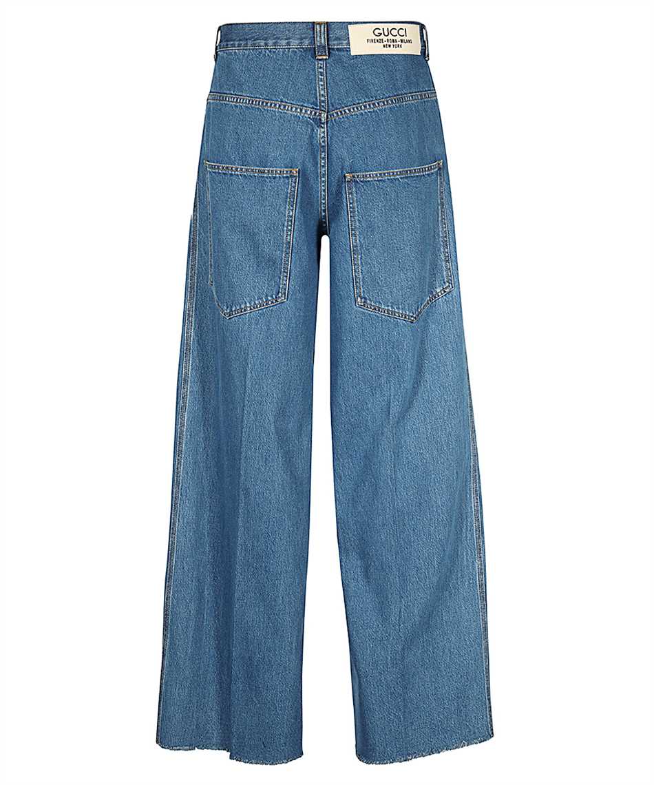 Shop Gucci 5-pocket Jeans In Denim