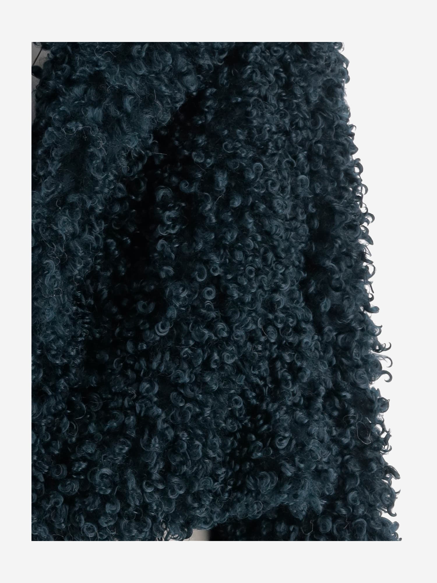 Stand Studio Samara Furry Fake Fur Jacket In Blue