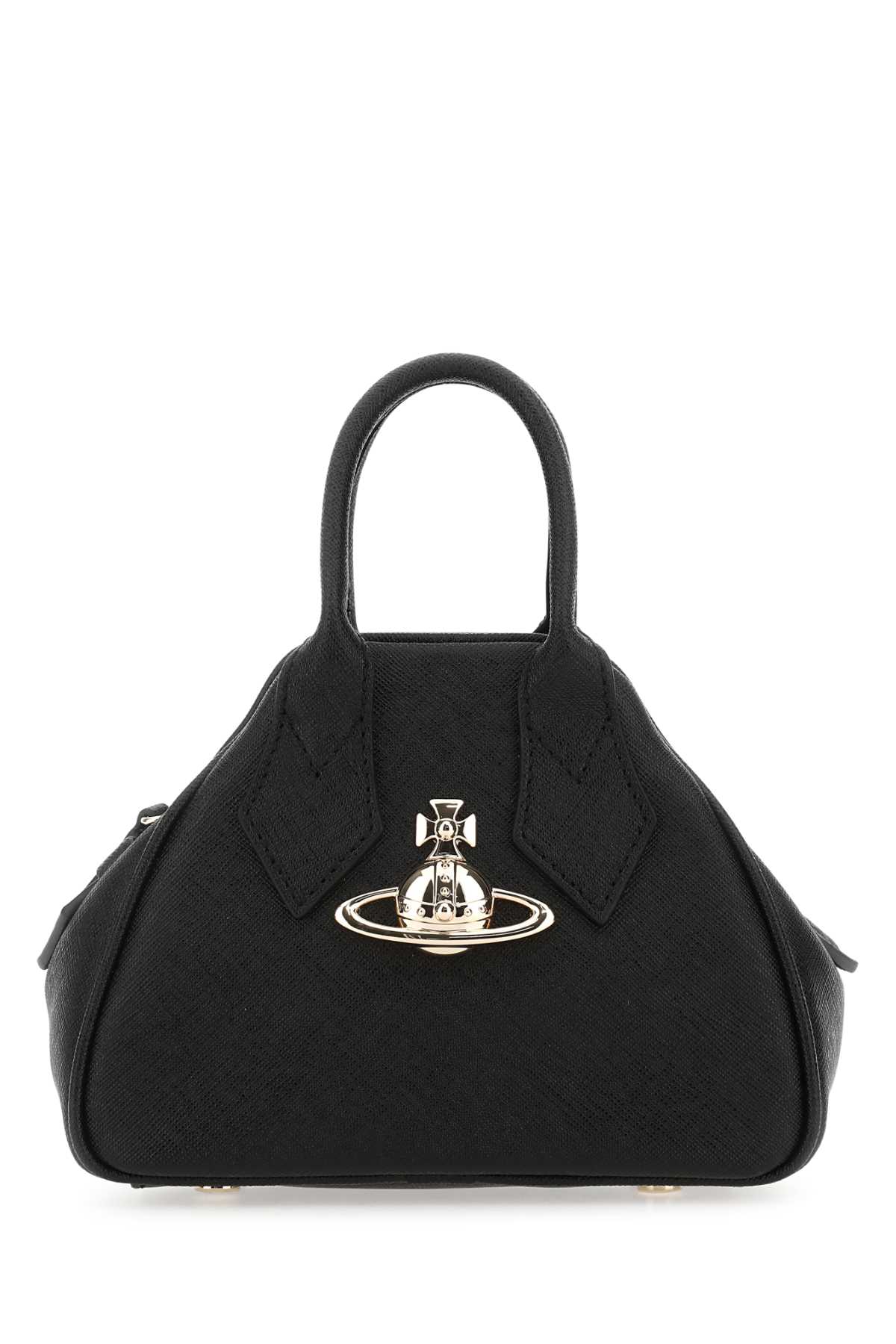 Vivienne Westwood Black Synthetic Leather Mini Yasmine Handbag