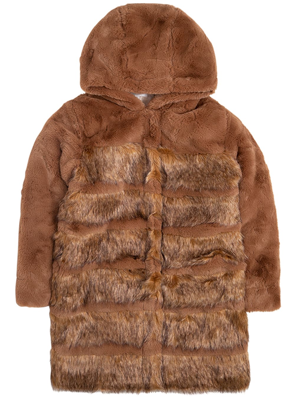 Chloé Brown Eco Fur Coat