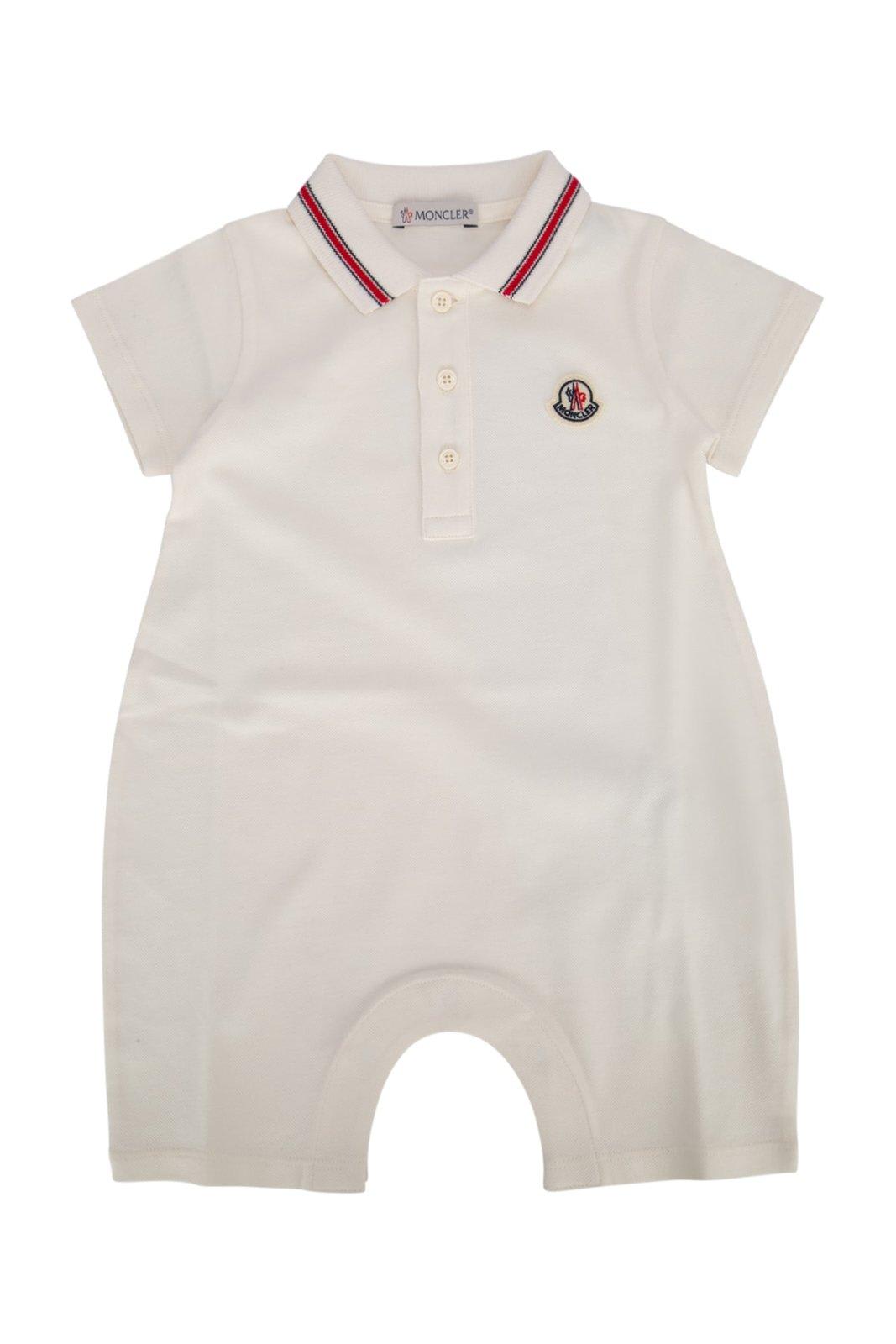 Moncler Babies' Logo-patch Romper In White