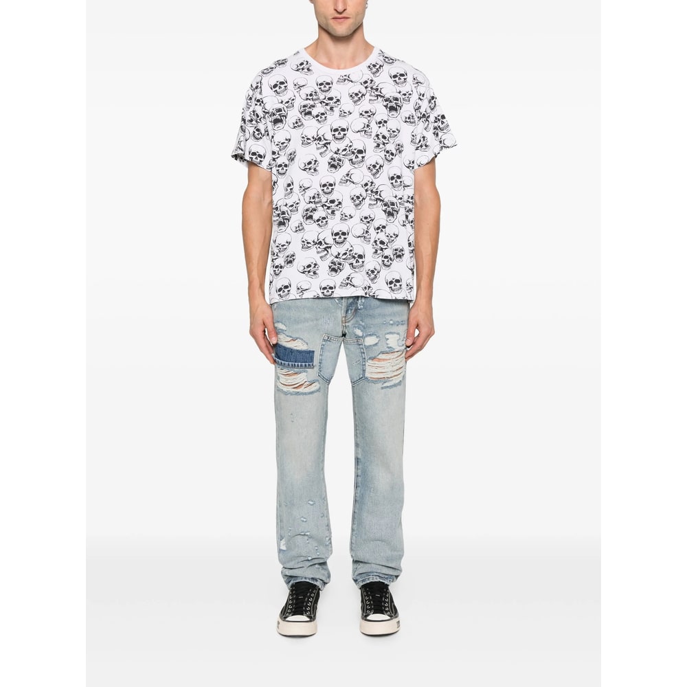 Gallery Dept. Skull-print T-shirt In White