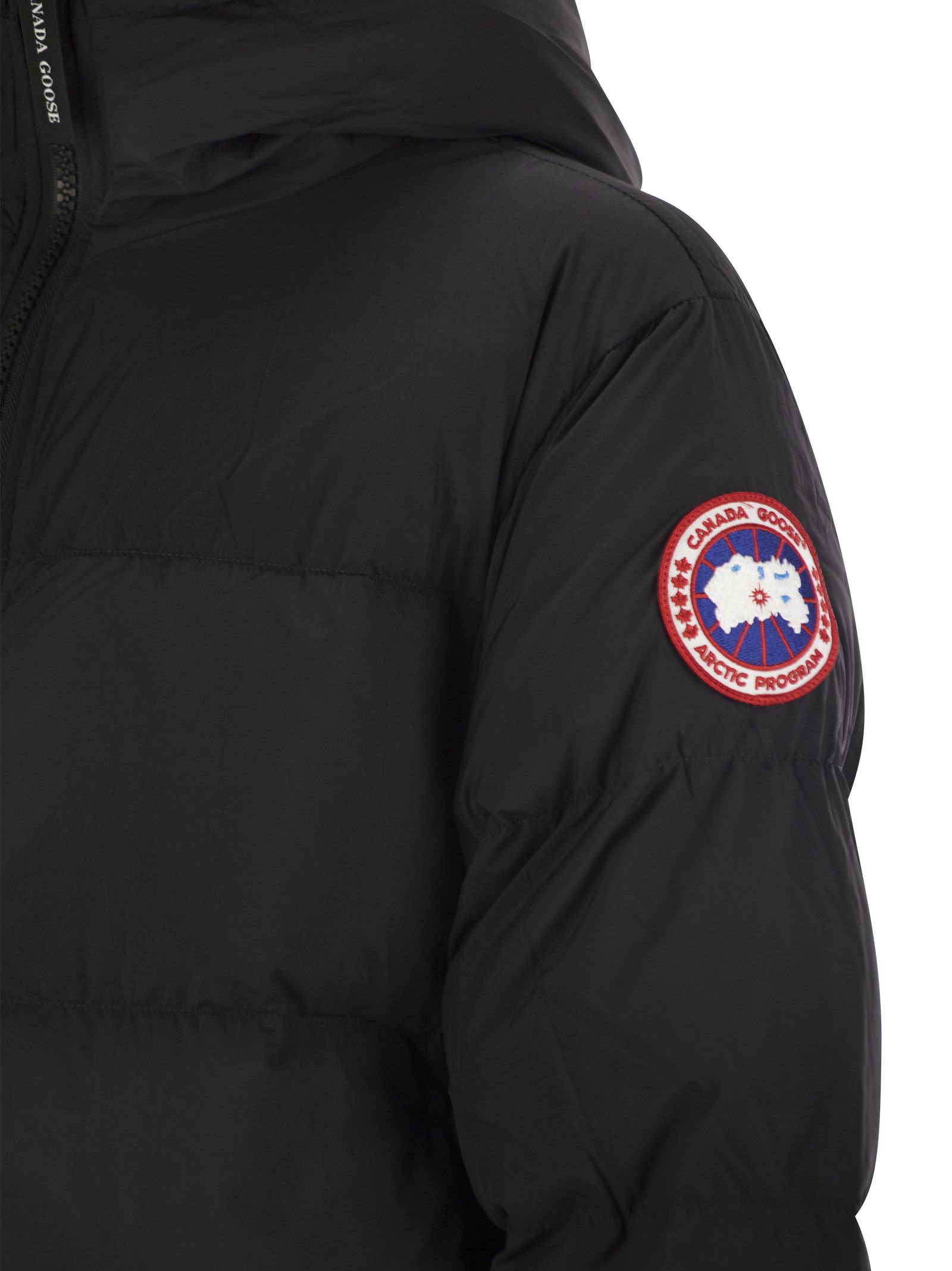 Shop Canada Goose Lawrence - Down Jacket With Black Logo