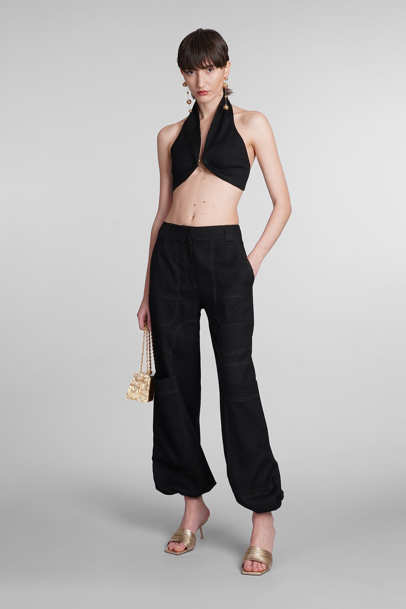 Shop Cult Gaia Wynn Pants In Black Linen