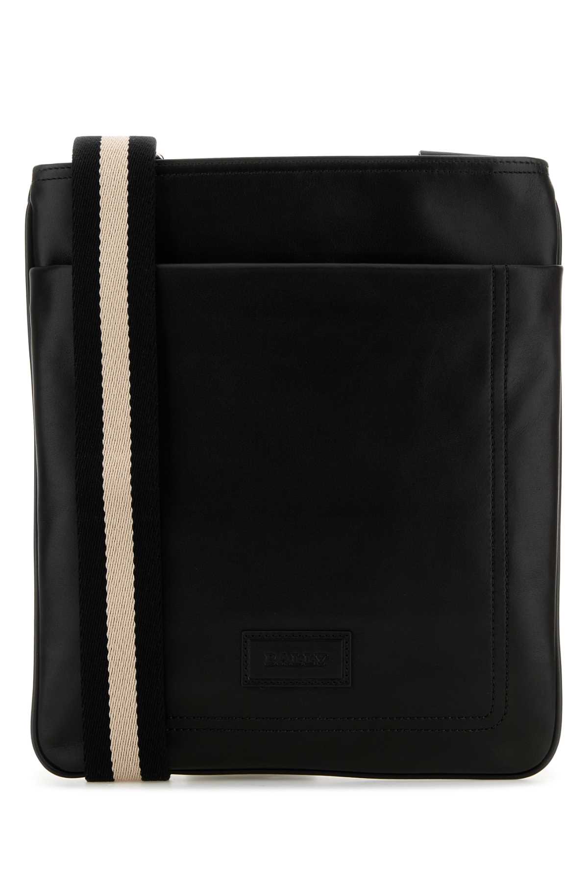 Black Leather Torino Crossbody Bag