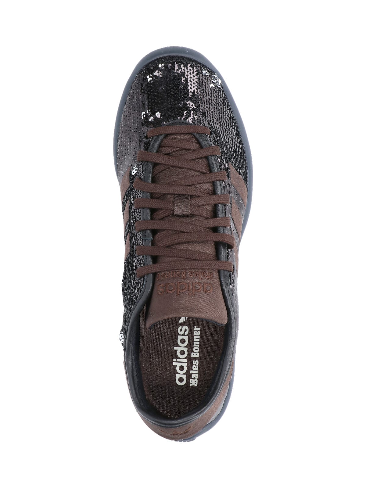 Adidas Originals By Wales Bonner Lo Pro Sequin Sneakers In Black Fabric