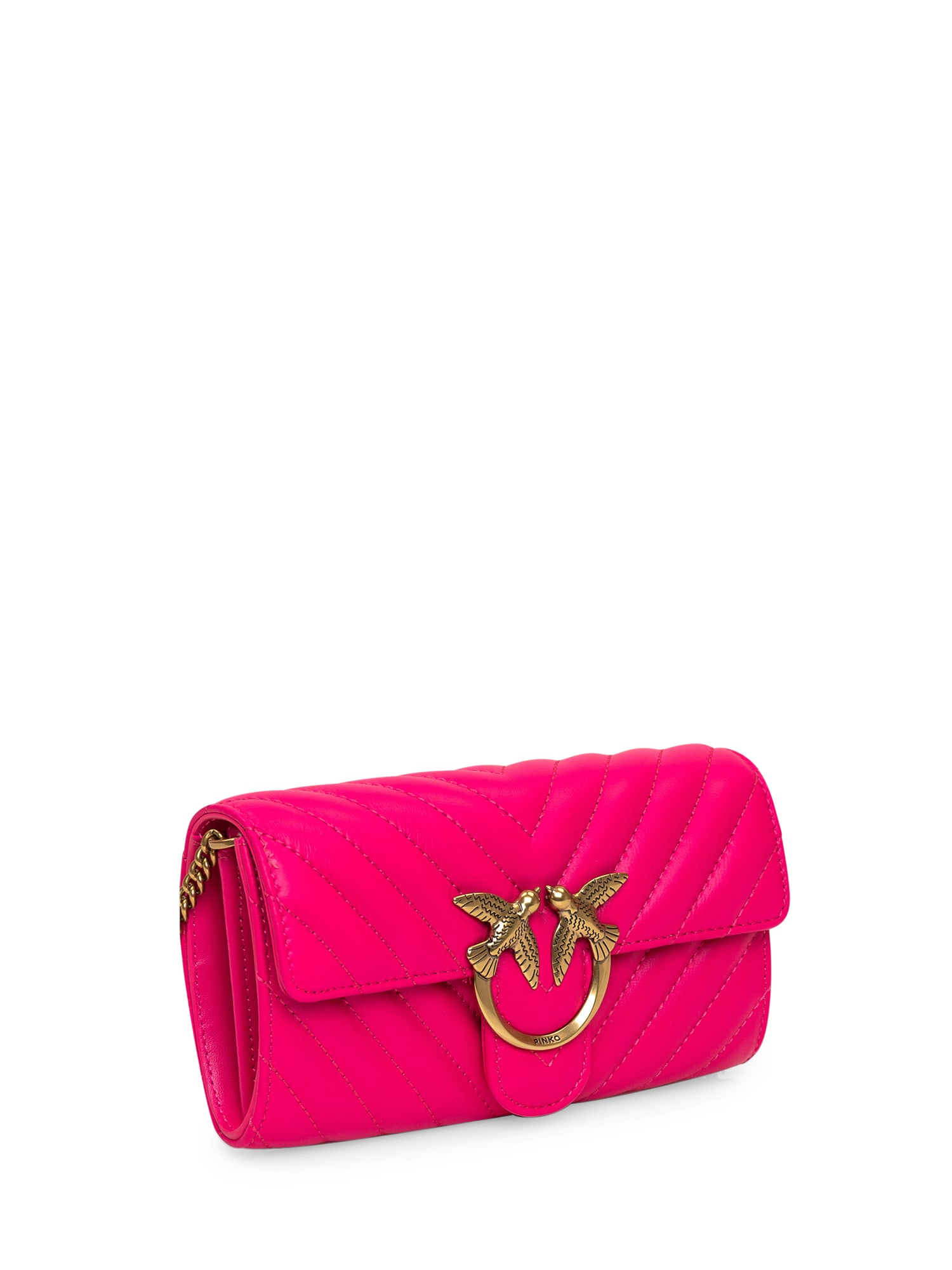 Shop Pinko Love One Wallet In Pink