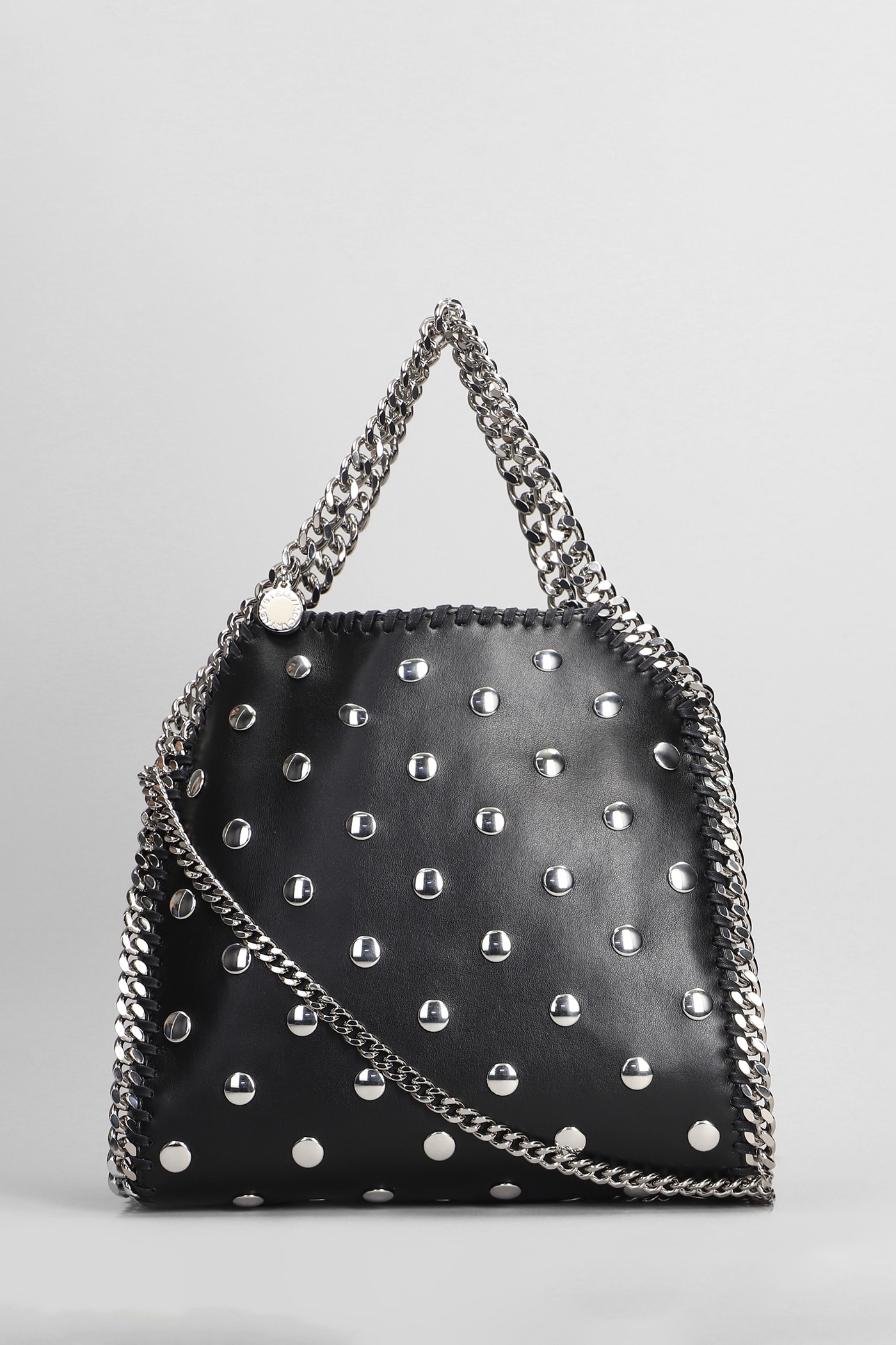 Shop Stella Mccartney Falabella Shoulder Bag In Black Polyester