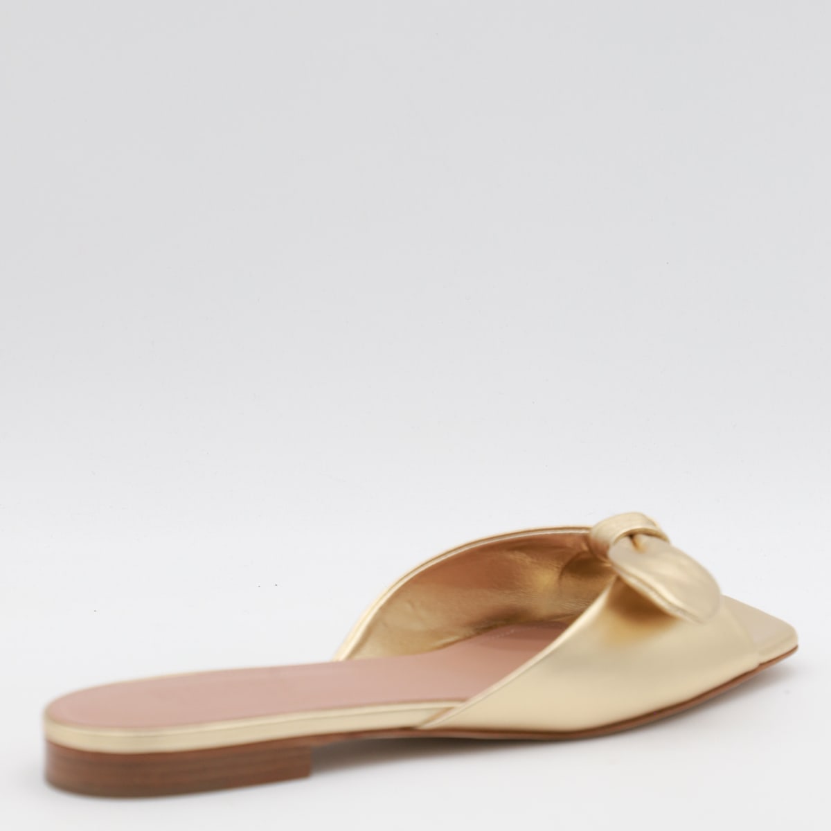 Malone Souliers Vargas 10 Metallic Leather Mules In Antique Gold
