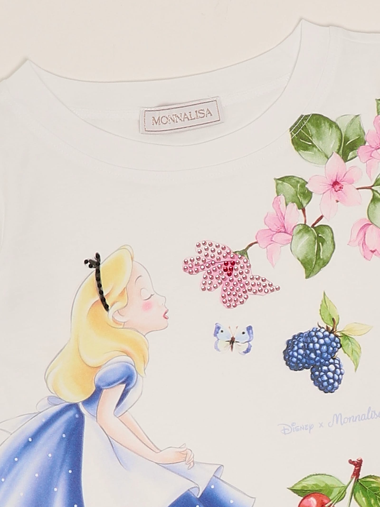 Monnalisa Maxi T-shirt T-shirt In White