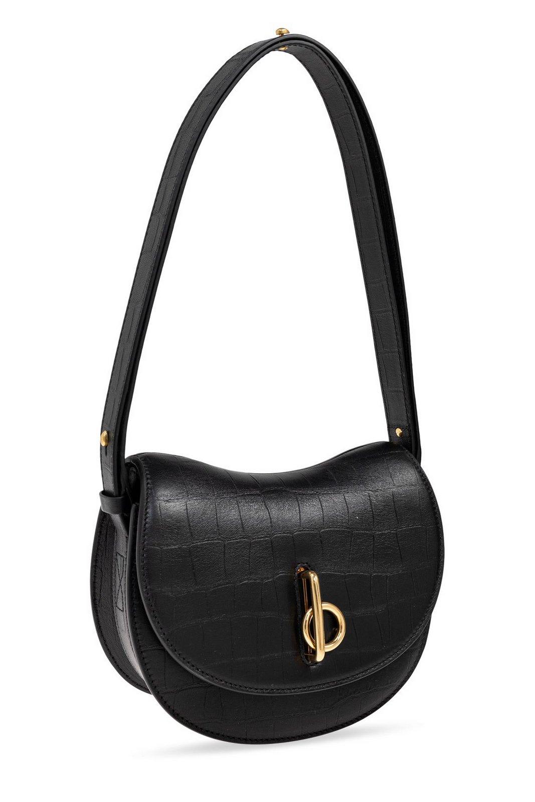 Burberry Women's Elegant Leather Bag For All Occasions In Black