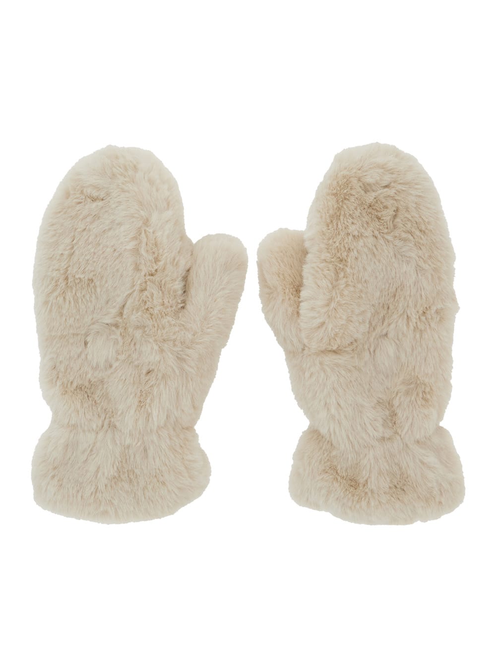 Apparis Coro White Gloves In Ecofur Woman In White