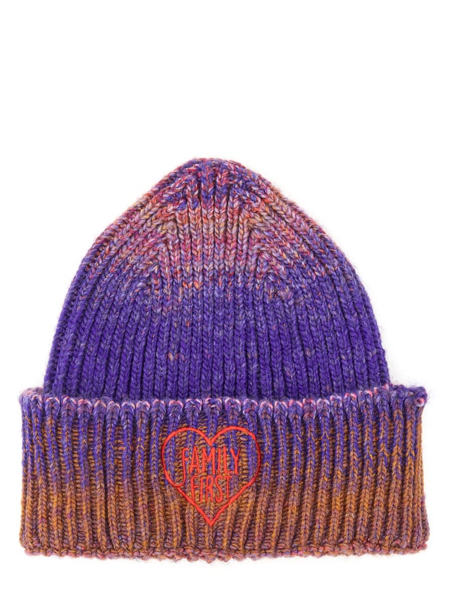 Shop Family First Milano Beanie Hat In Purple