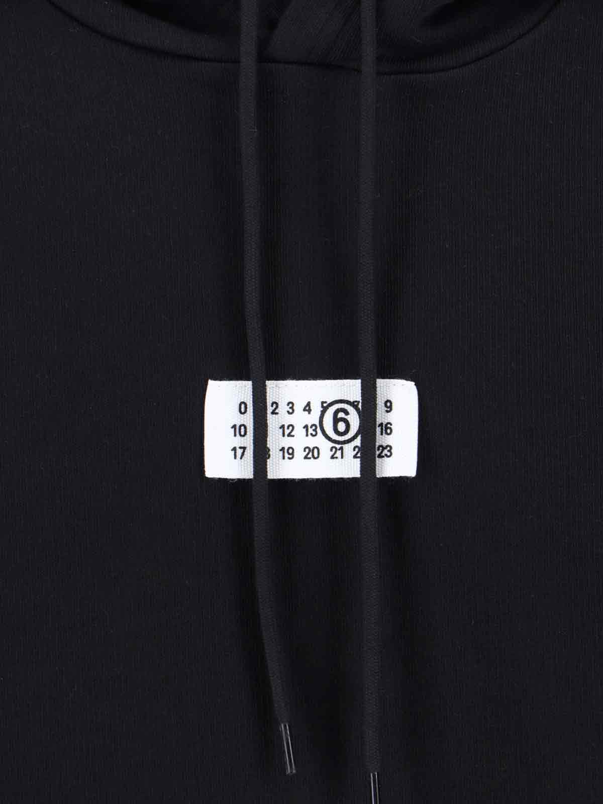 Mm6 Maison Margiela Relaxed Fit Crew Neck Sweatshirt With Ribbed Detailing In Multi