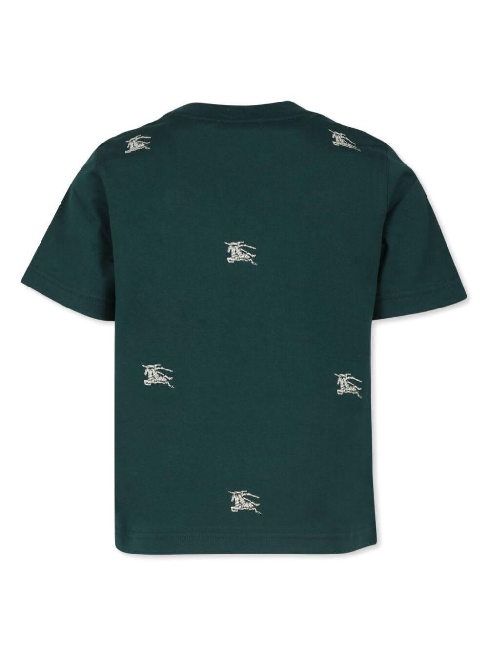 Burberry Ekd Cotton T-shirt In Green