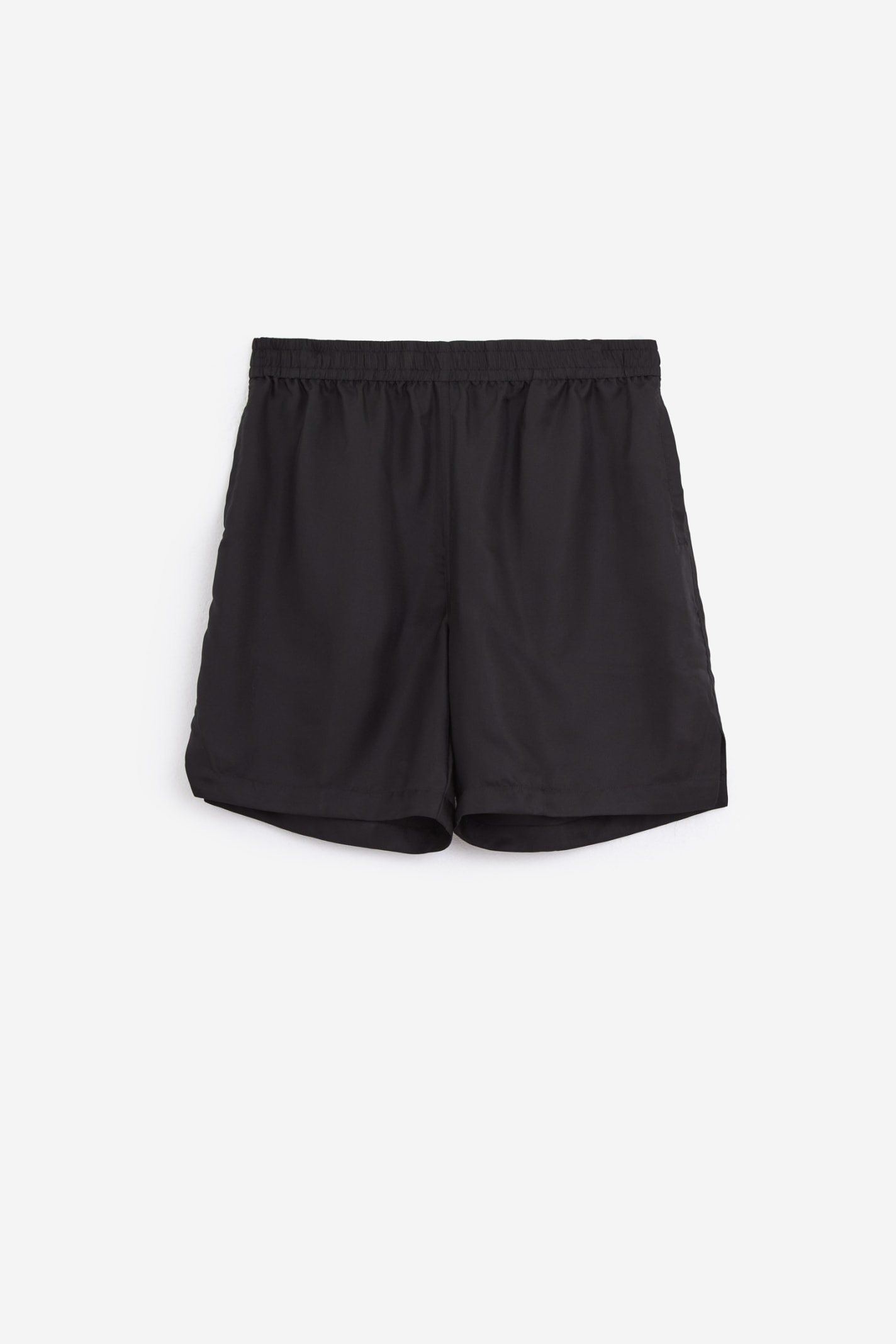 Shop Sunflower Silk Shorts Shorts In Black