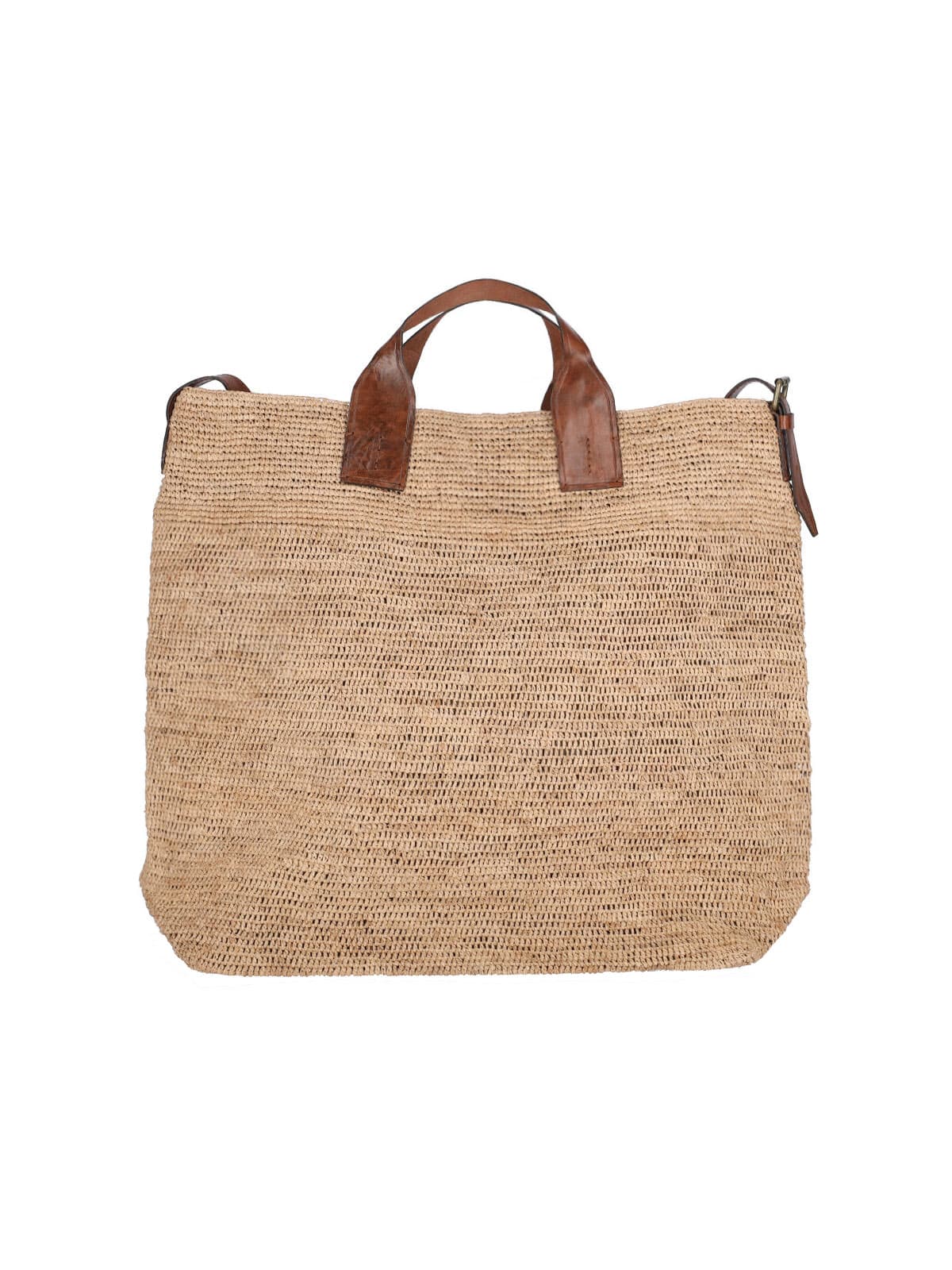 Shop Ibeliv Flamingo Tote Bag In Beige