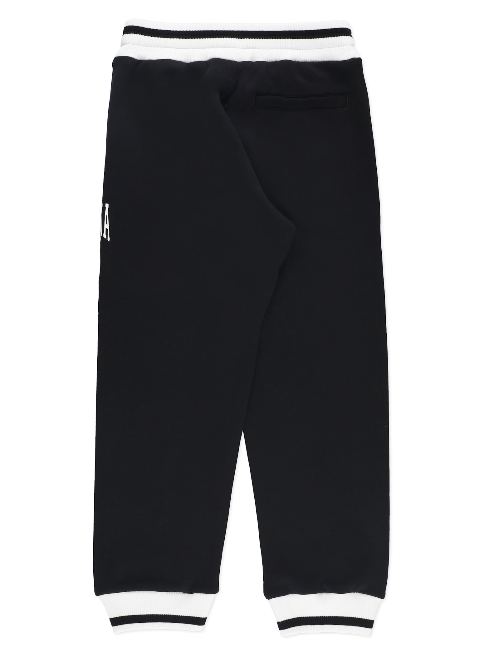 Shop Dolce & Gabbana Cotton Trousers In Black