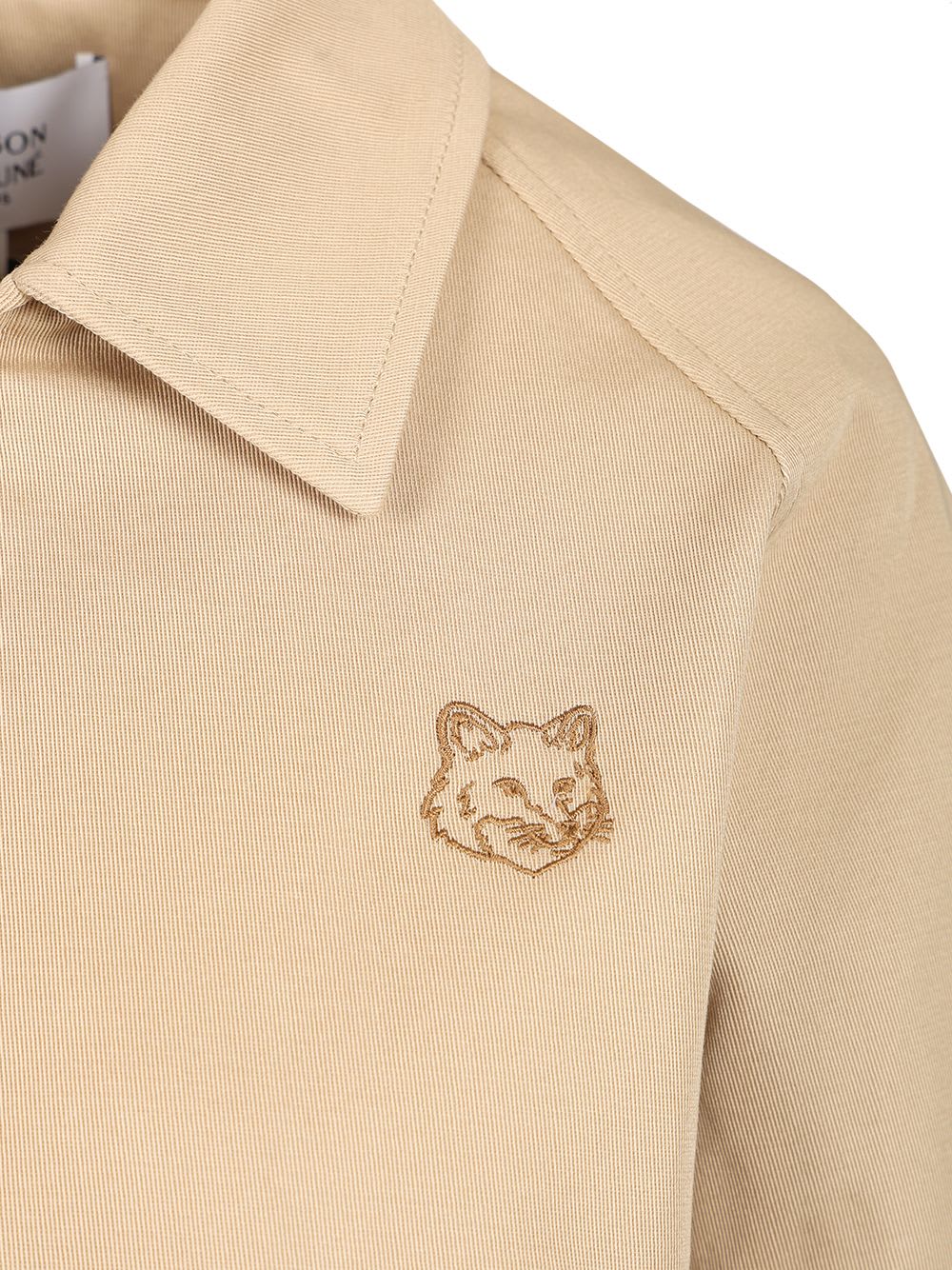 Shop Maison Kitsuné Short Jacket With Shirt Collar