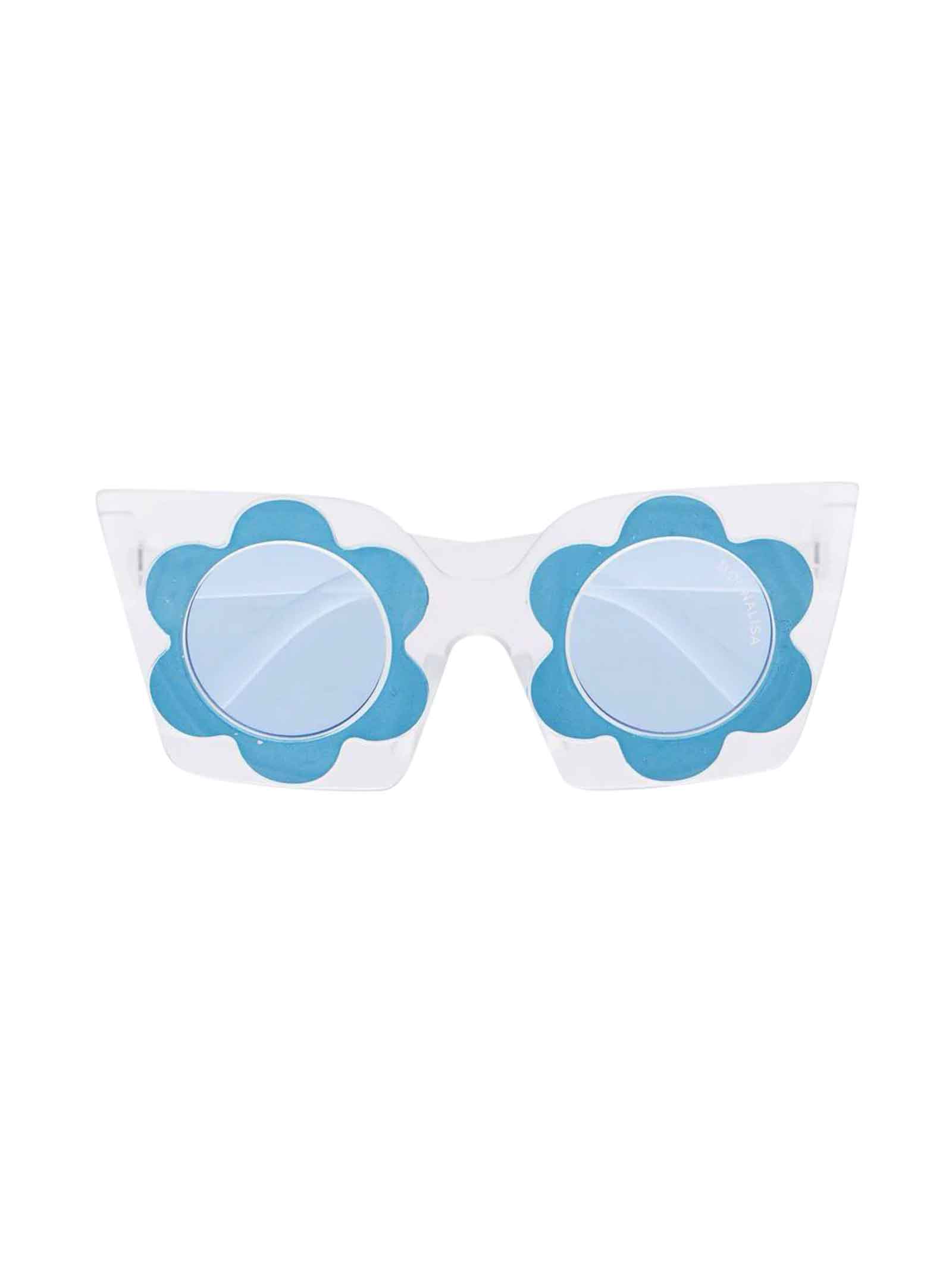 Monnalisa Light Blue Cat-eye Sunglasses