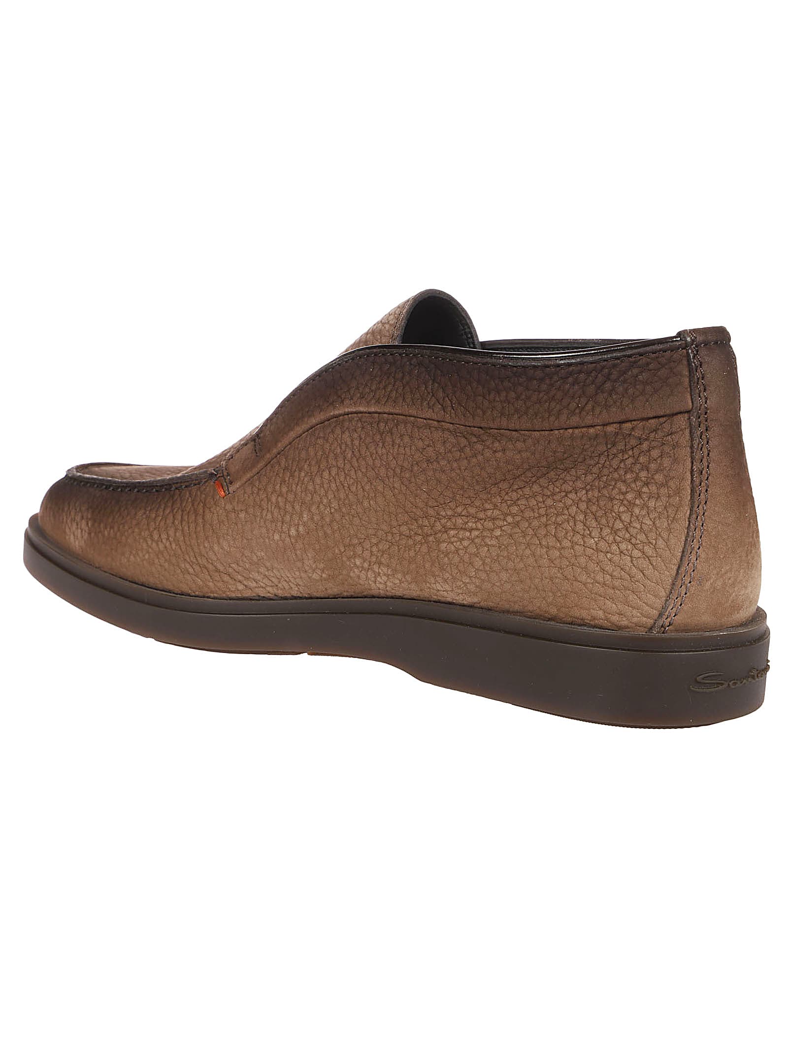 Shop Santoni Dragon Slip-on Loafers In Brown